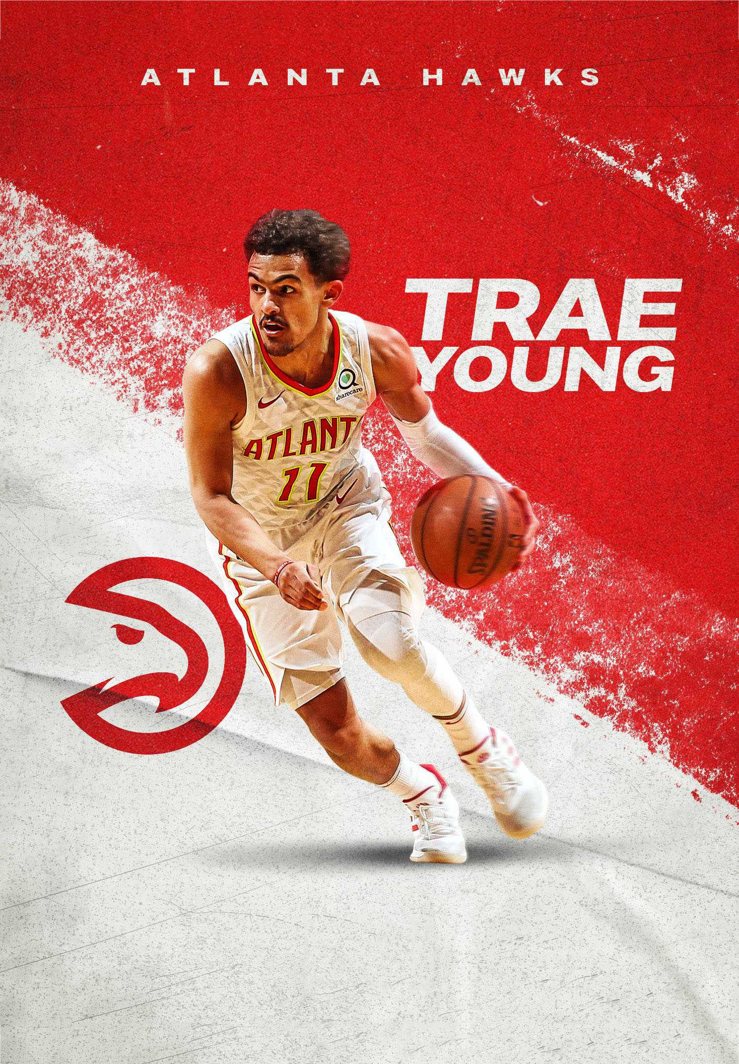 Atlanta Hawks Trae Young Picha ya Ukuta