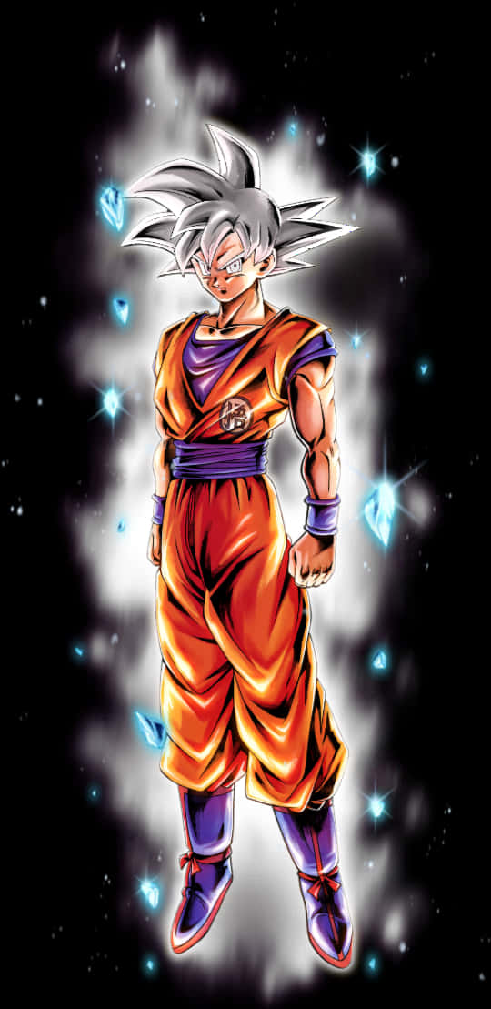Aura ya Cosmic ya Goku Ultra Instinct Picha ya Ukuta