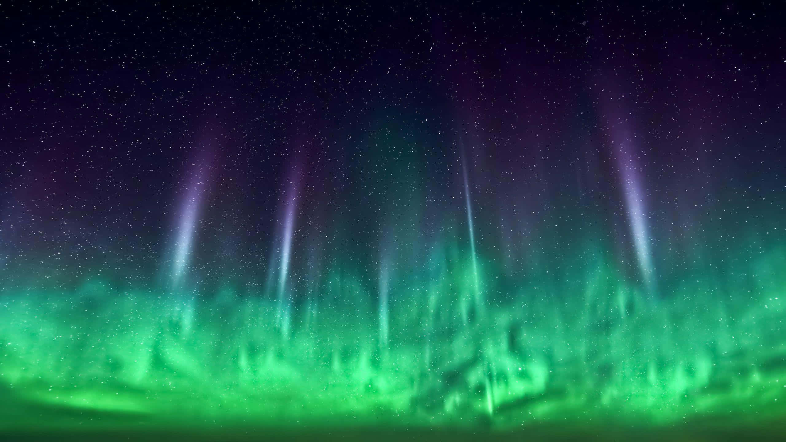 Aurora Borealis ya MacBook Chaguo-msingi Picha ya Ukuta