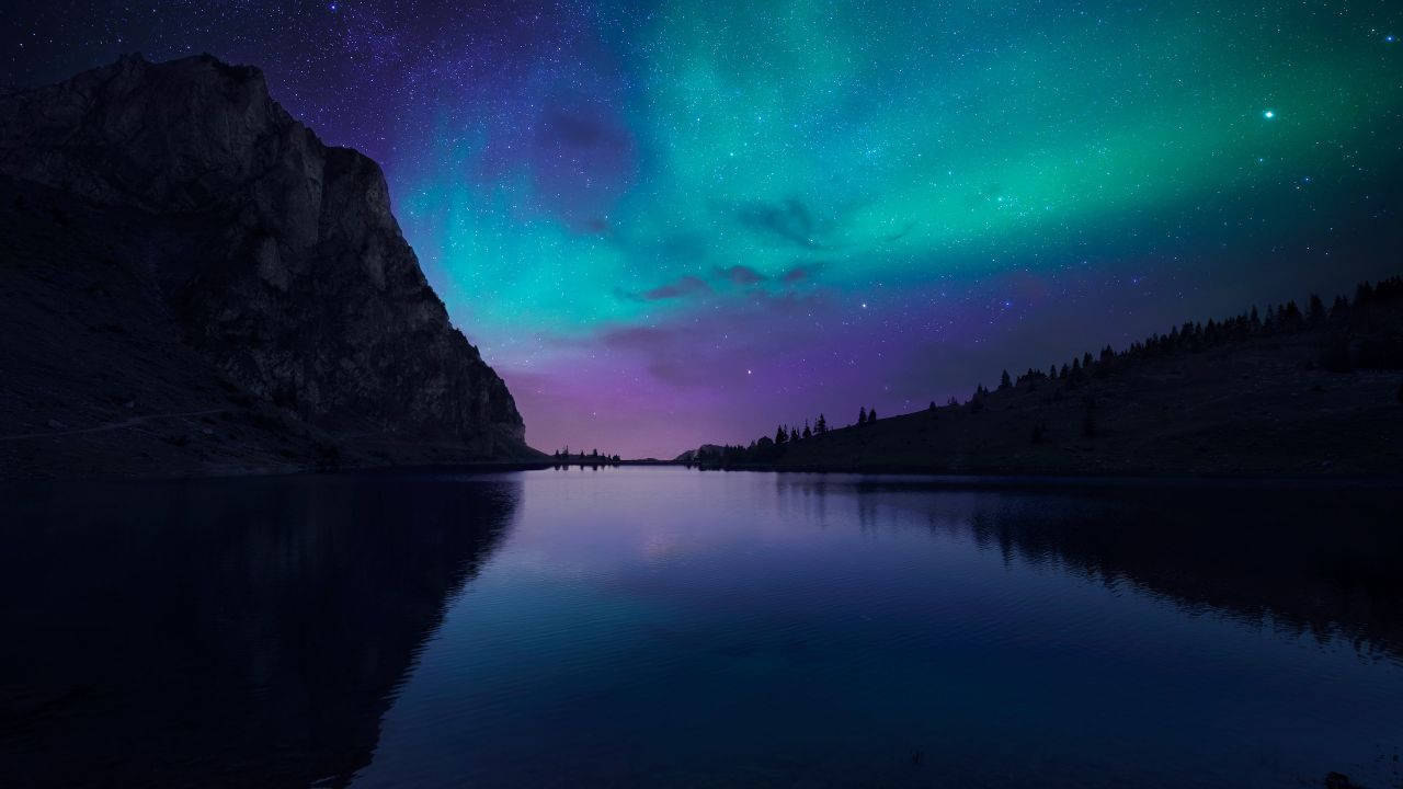 Aurora ya Rangi Mbalimbali Florida Picha ya Ukuta