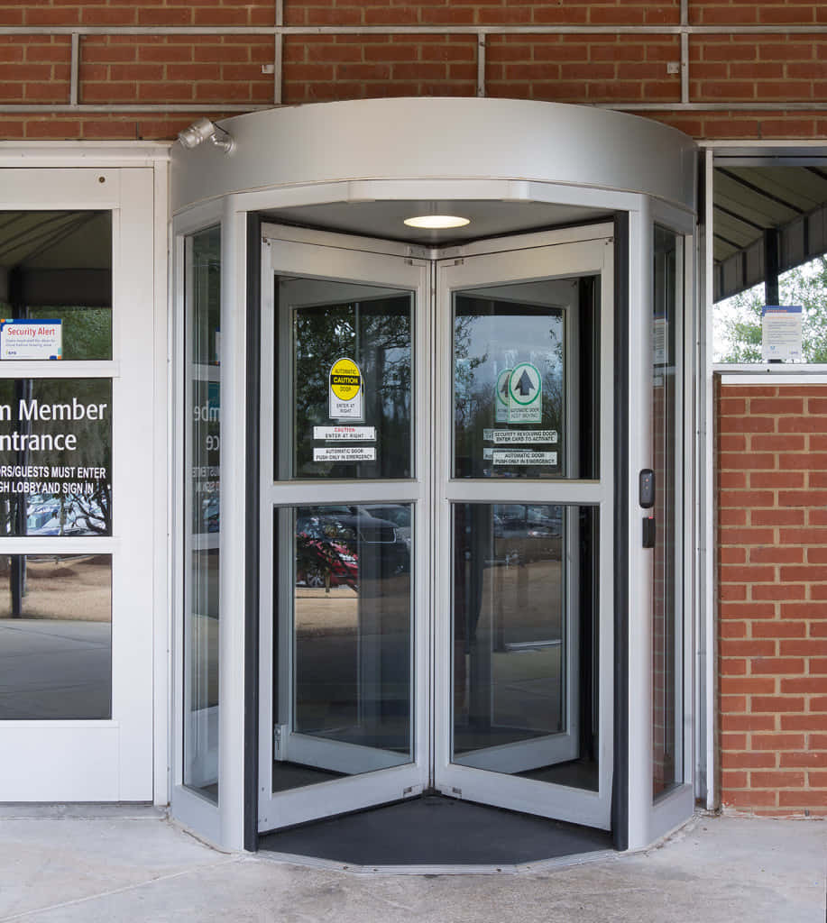 Automatic Revolving Doors Picha ya Ukuta