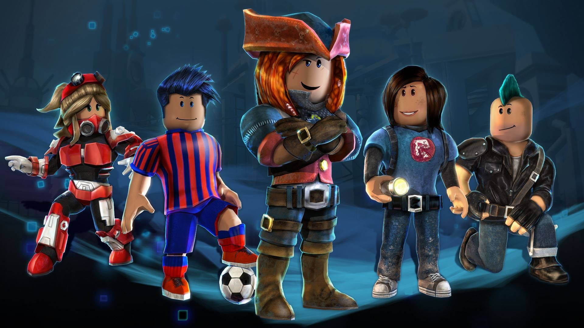 Avatar ya Roblox ya 3D ya Kuvutia Picha ya Ukuta