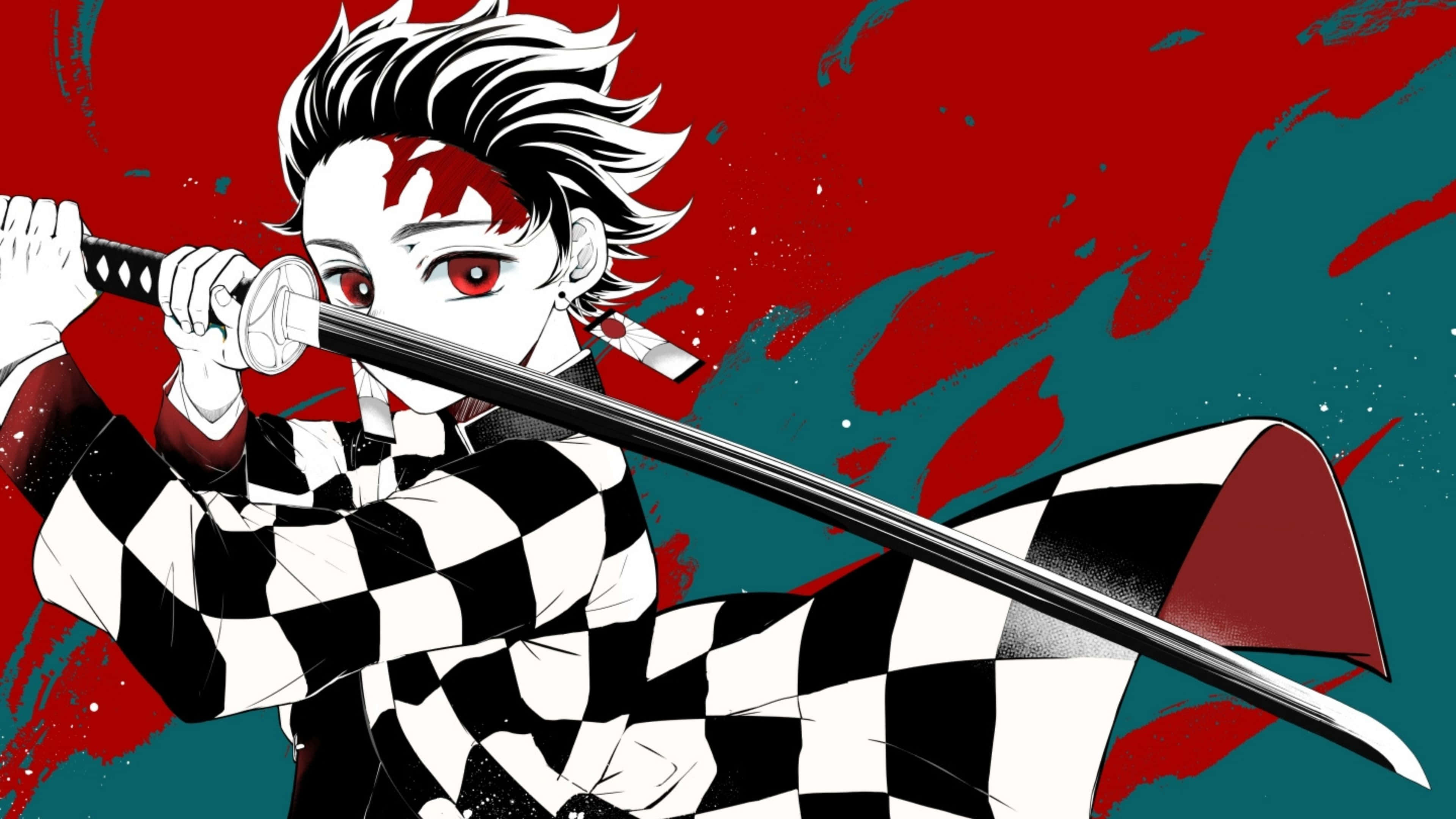 "Badilika Uwe Nguvu Yako Kubwa Zaidi na Demon Slayer 4K" Picha ya Ukuta