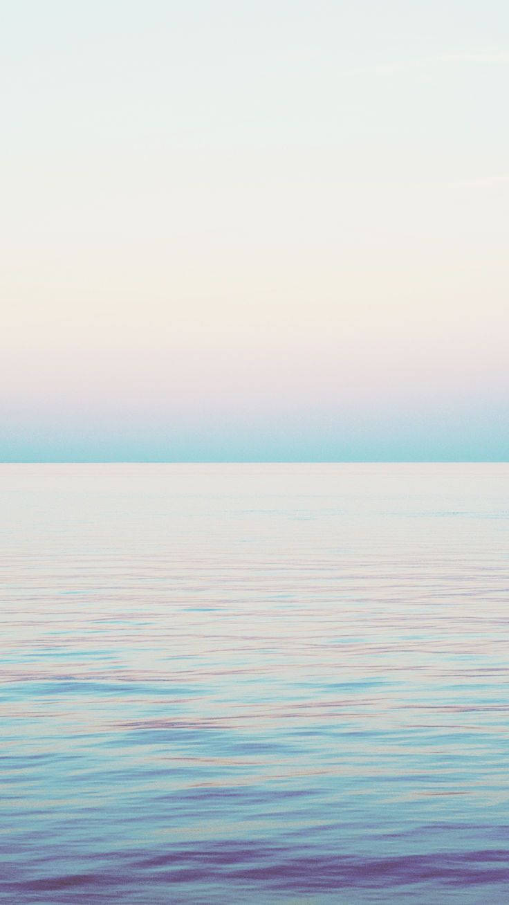 Bahari ya iPhone ya Samawati ya Pastel Picha ya Ukuta