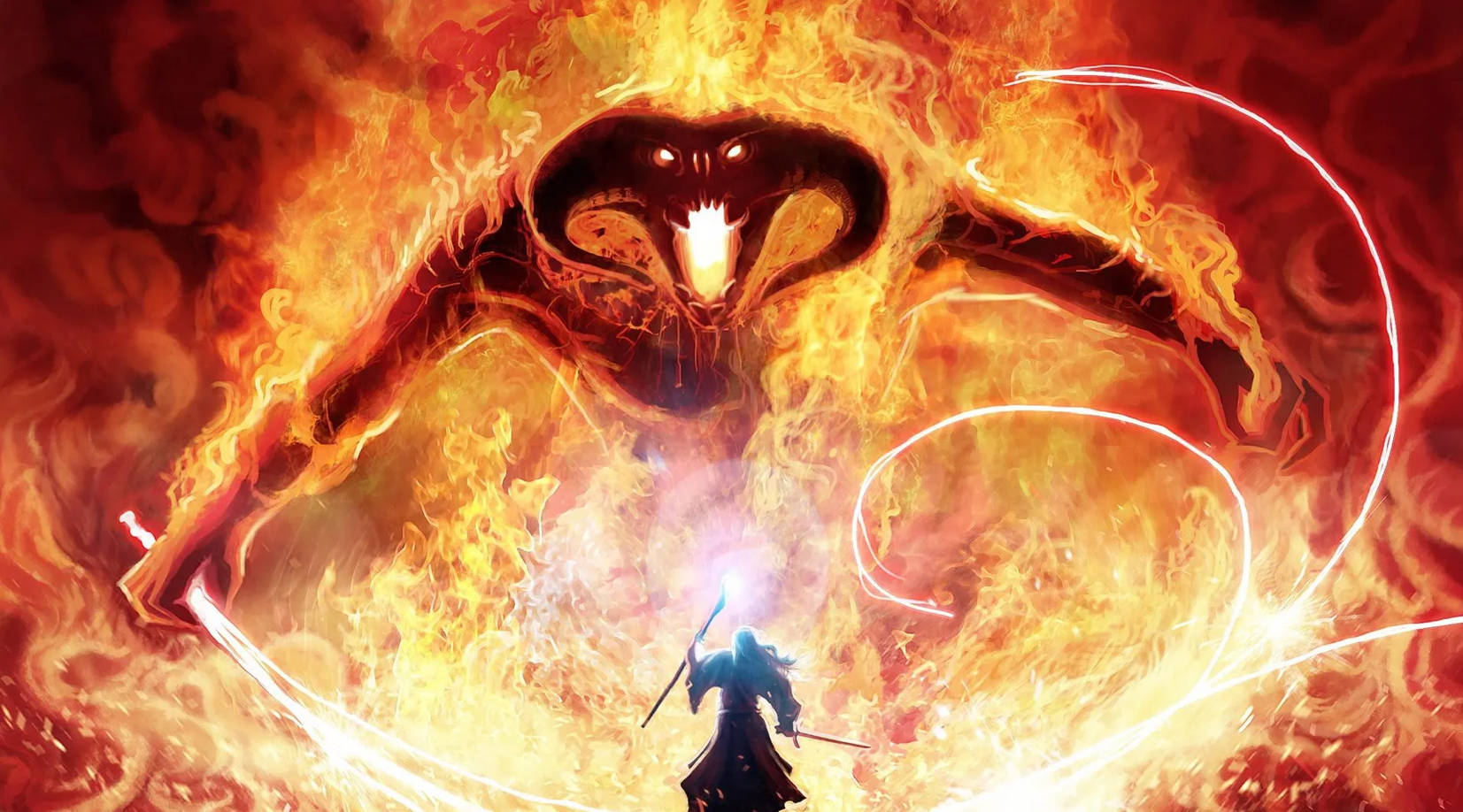 Balrog 4K Bwana wa Pete Picha ya Ukuta