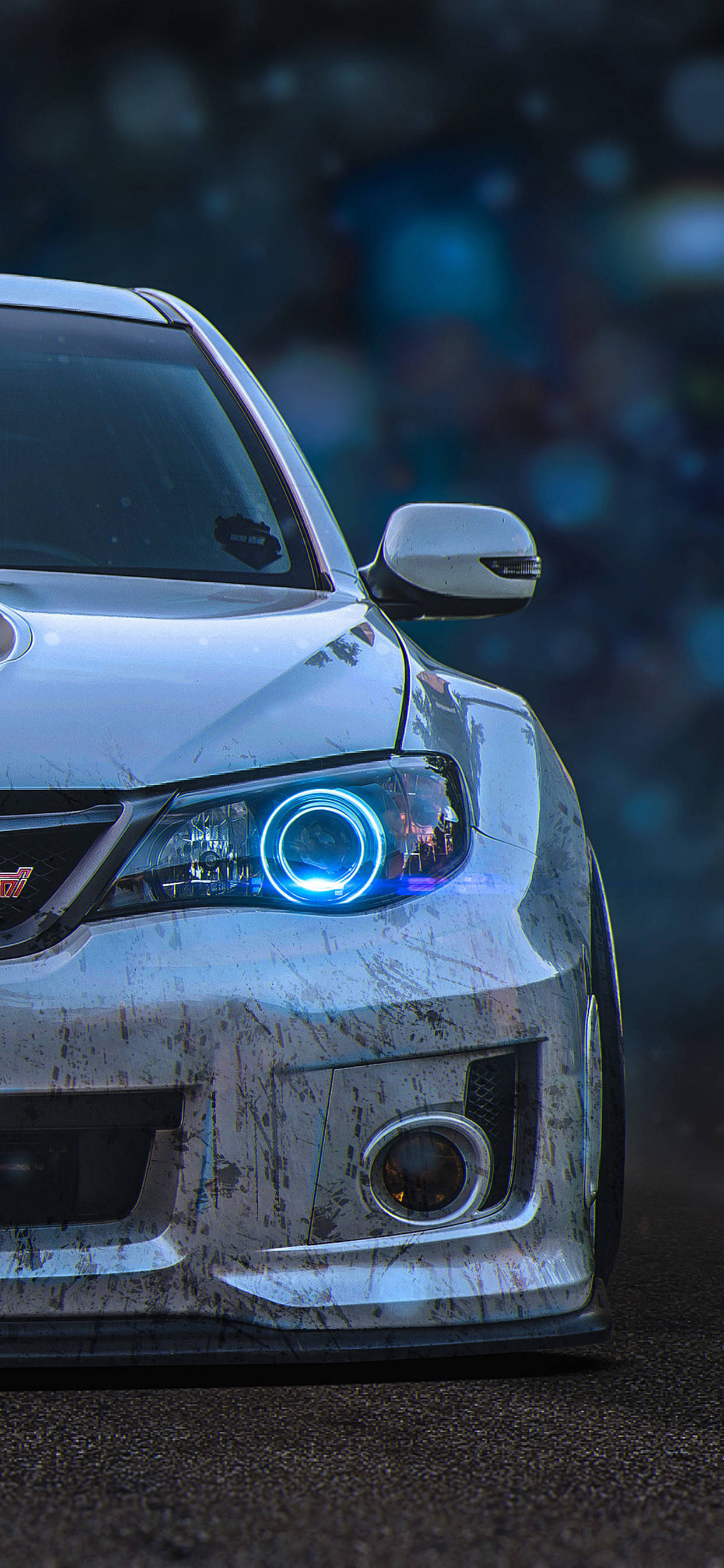 Bamba la Subaru Impreza Iliyobina Picha ya Ukuta