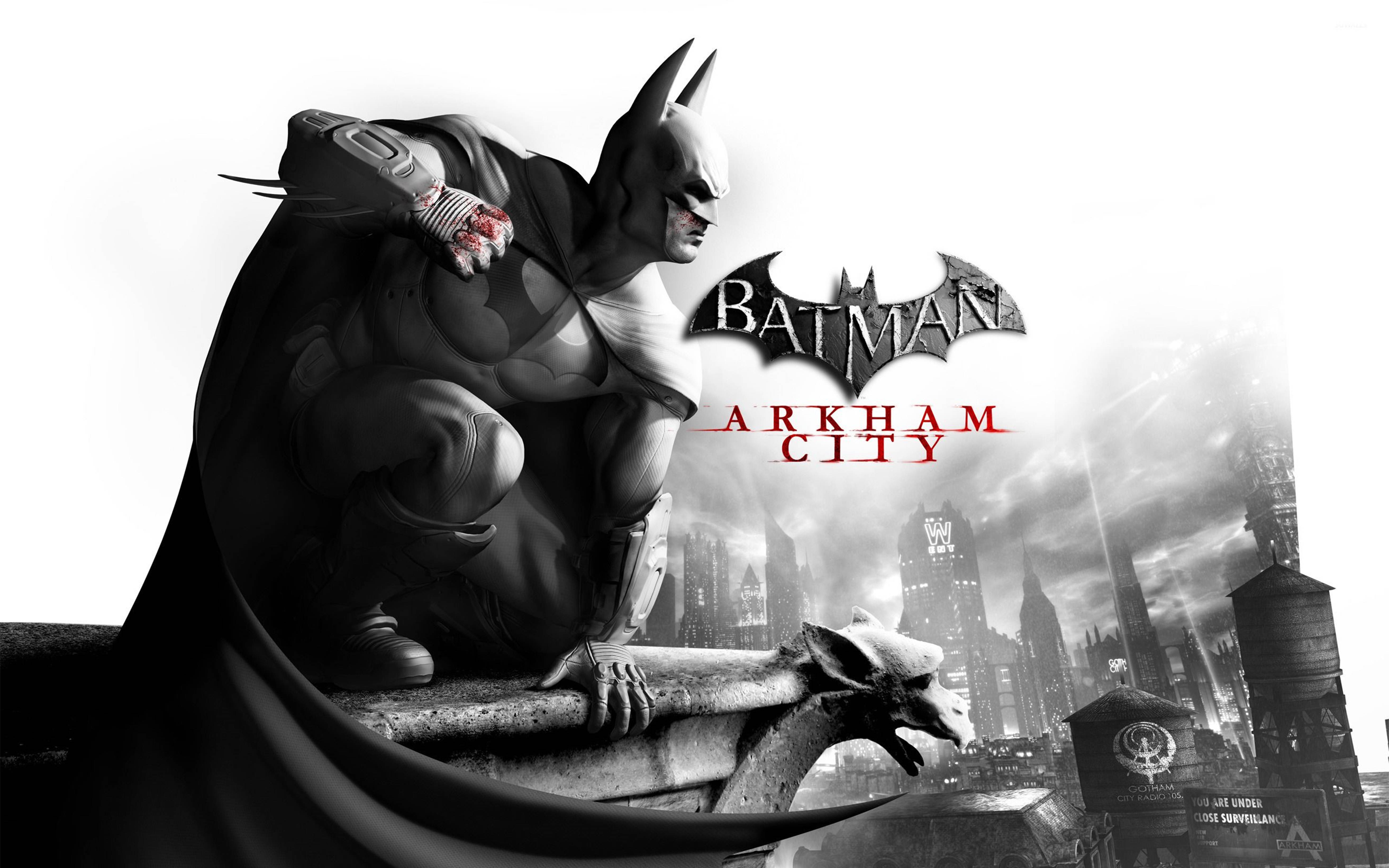 Bango la Batman Arkham City 4K Picha ya Ukuta