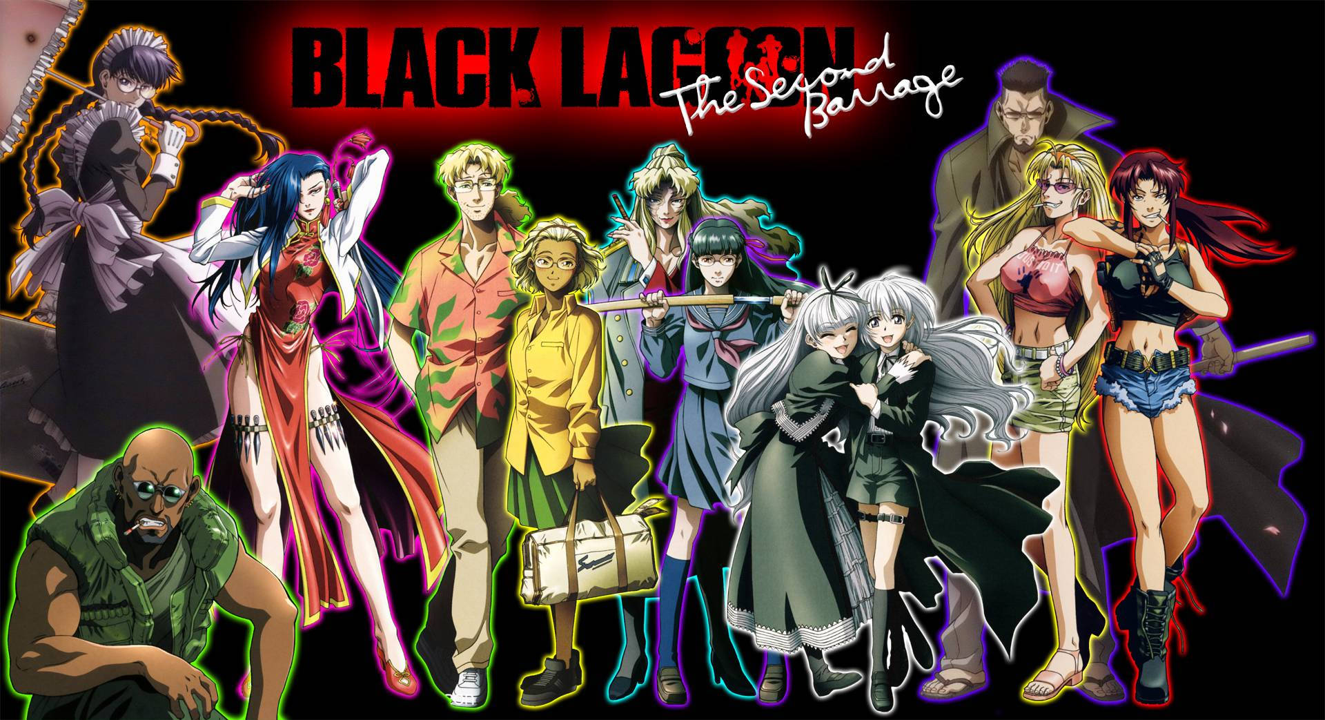 Bango la Black Lagoon Second Barrage Picha ya Ukuta