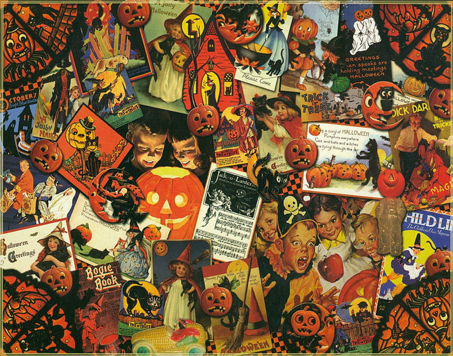 Bango la Halloween la Kale Picha ya Ukuta