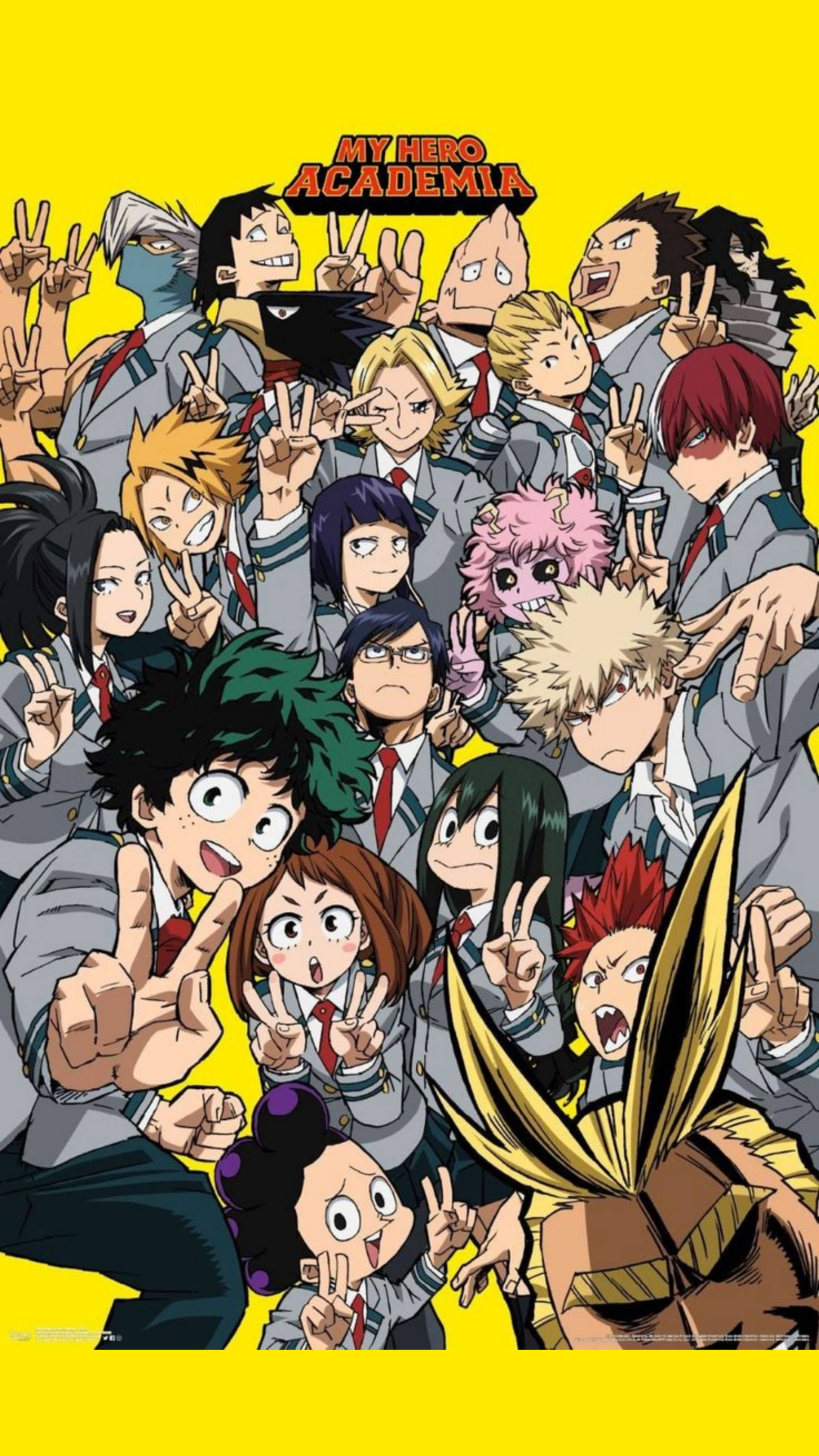 Bango la Kundi My Hero Academia iPhone Picha ya Ukuta