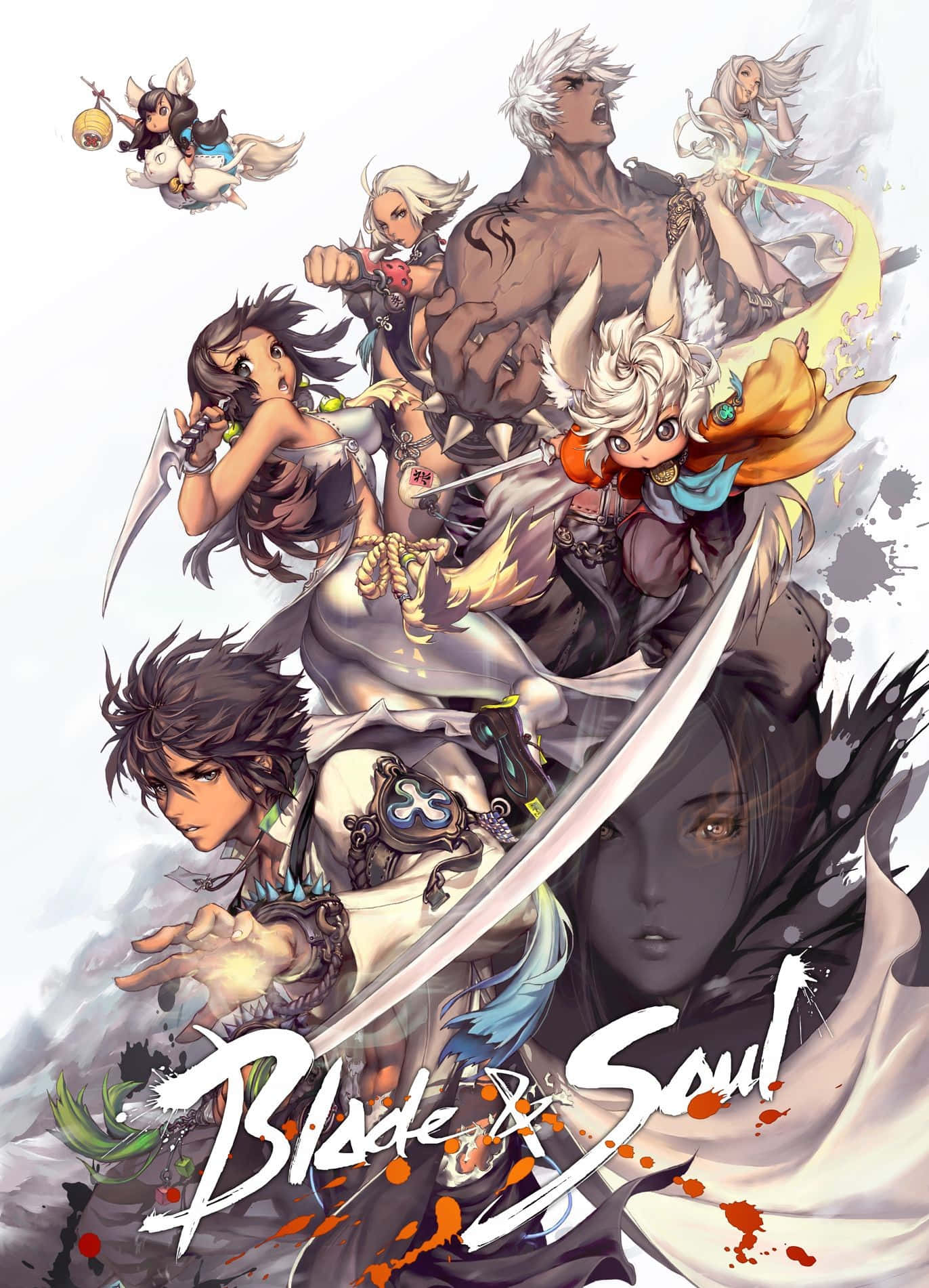 Bango la Mchezo wa Video wa Anime wa Blade And Soul Picha ya Ukuta