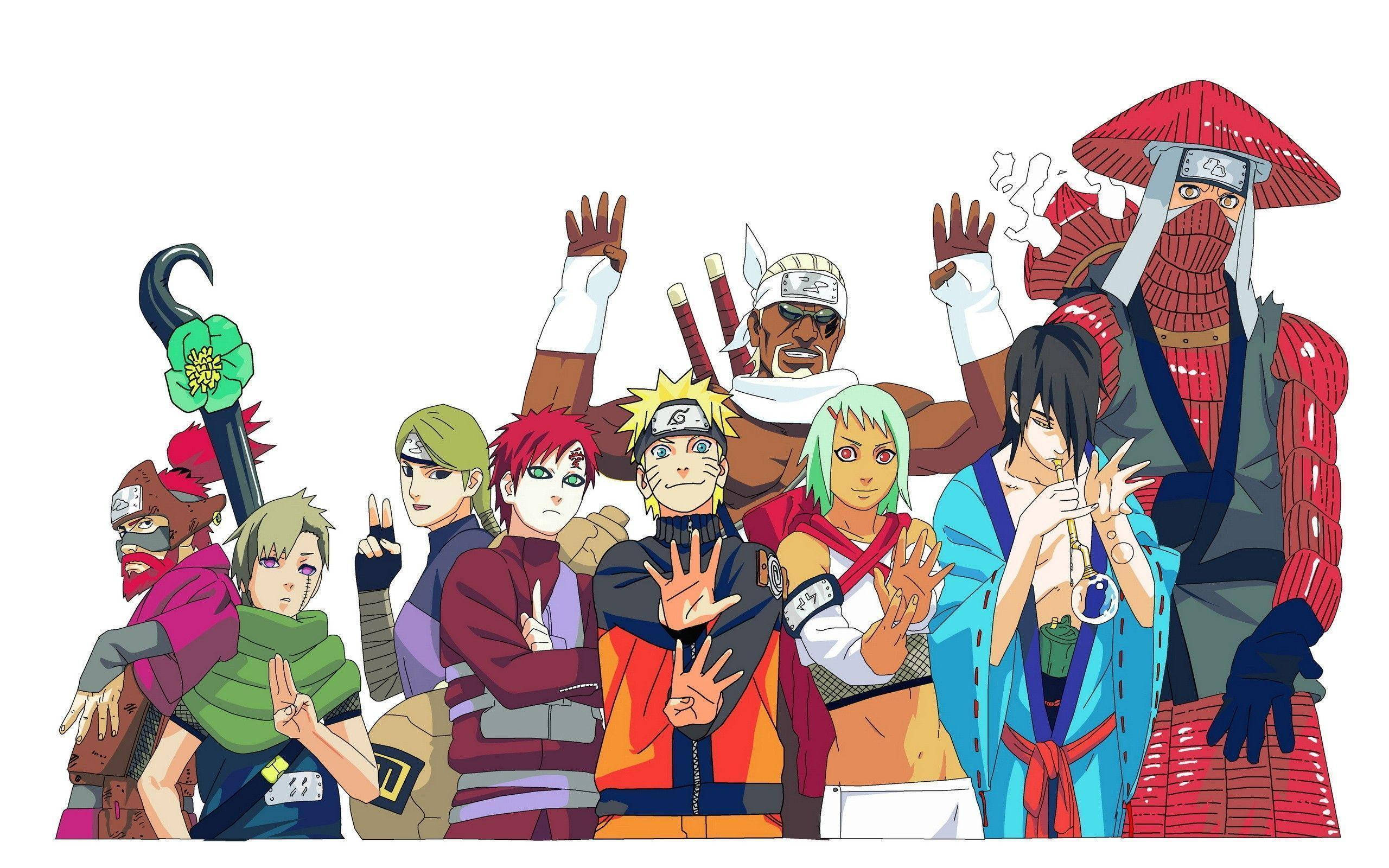 Bango la Naruto Jinchuriki Picha ya Ukuta
