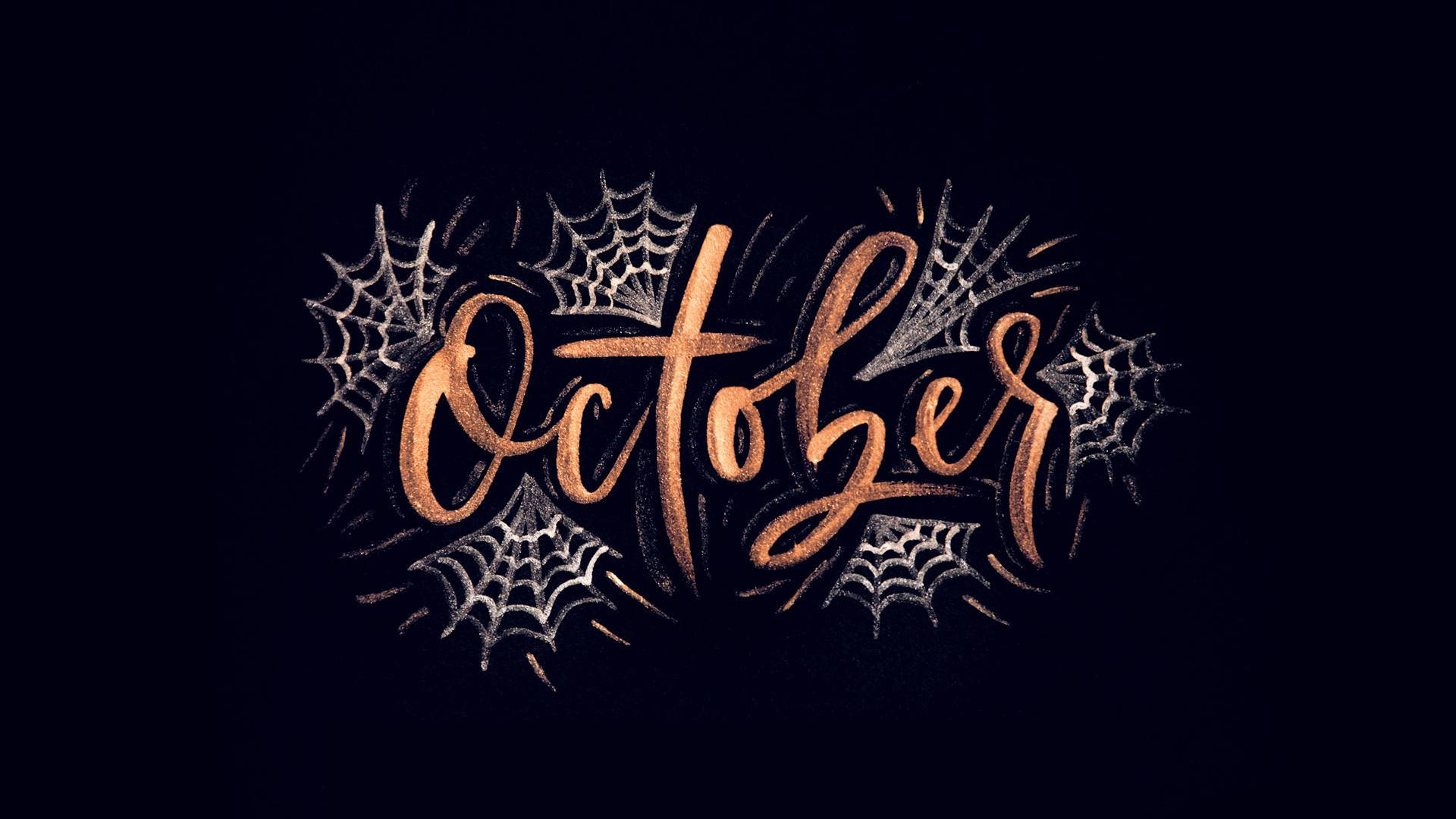 Bango la Oktoba la Halloween la Kale Picha ya Ukuta