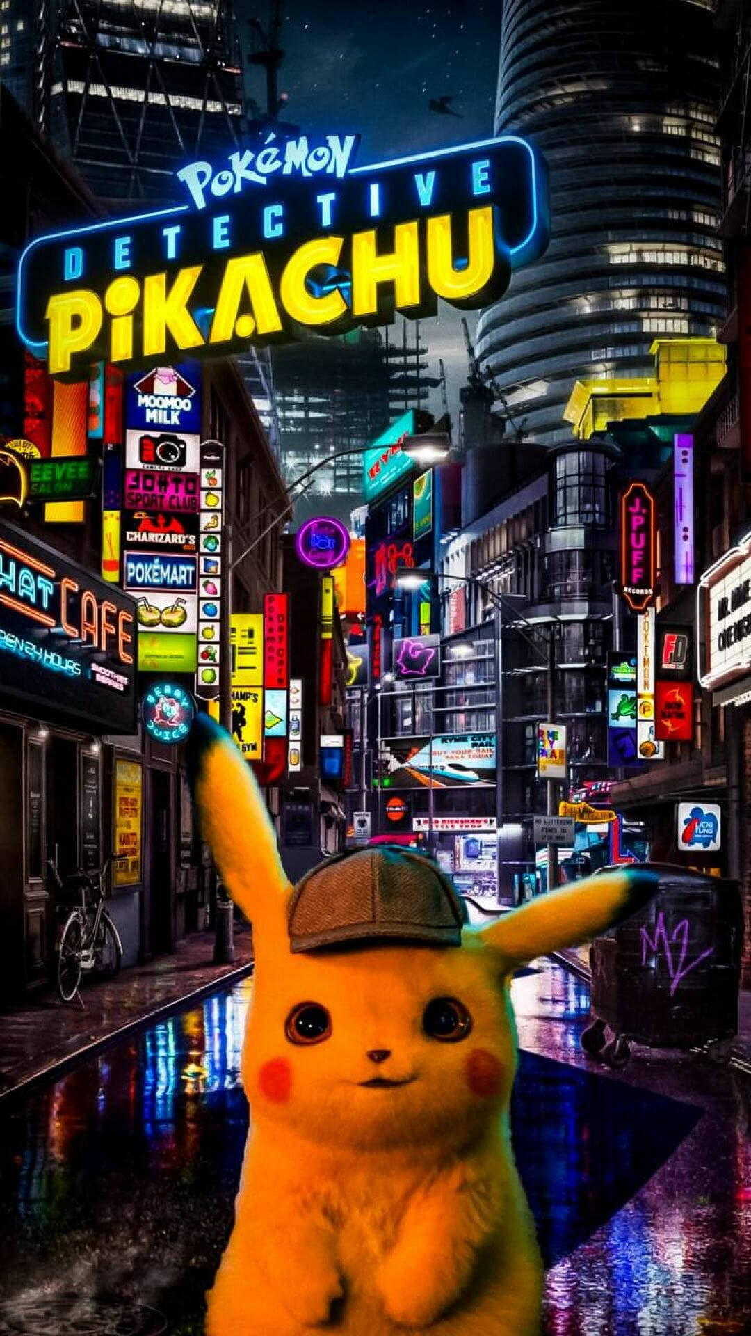 Bango la Pokémon Detective Pikachu Picha ya Ukuta