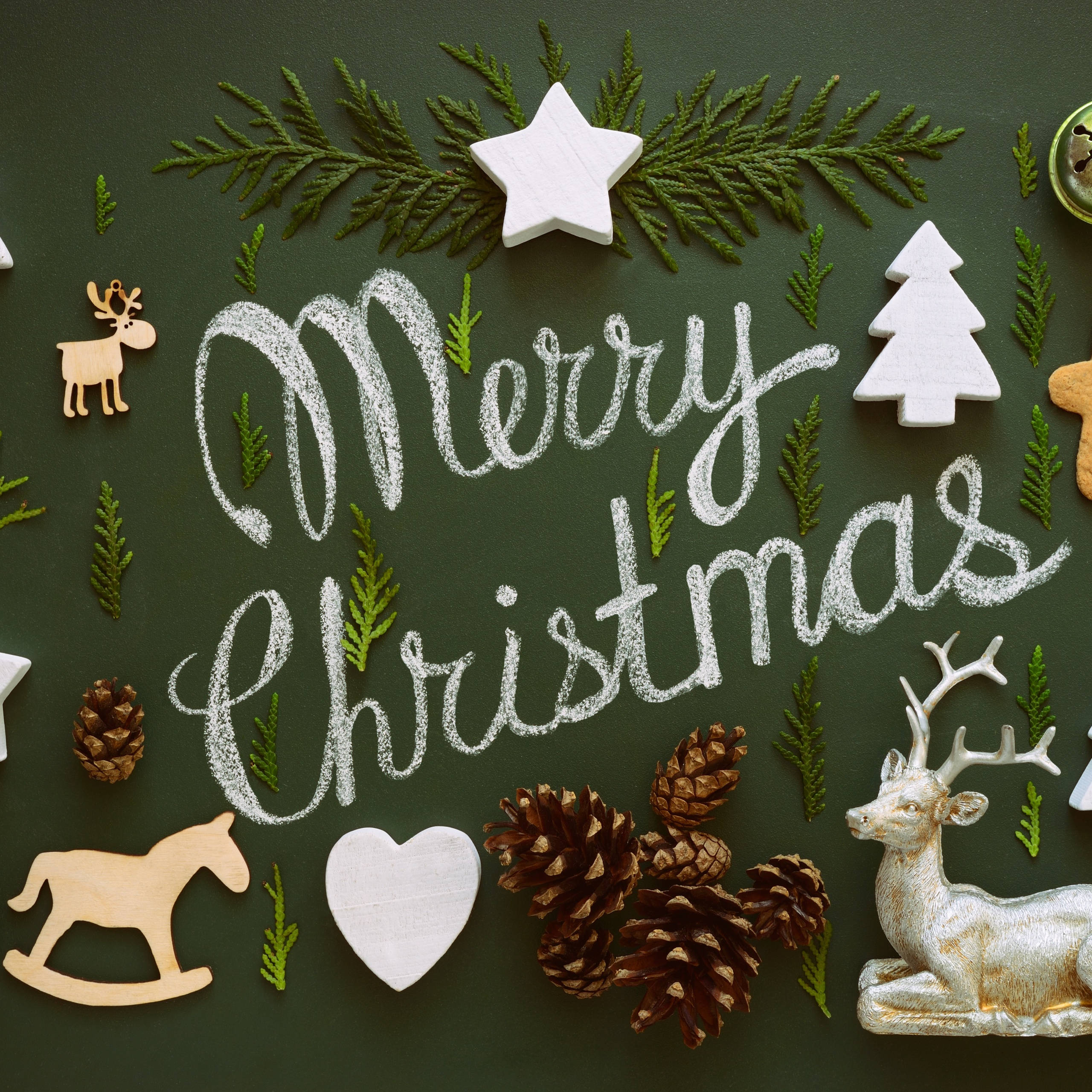 Bango la Preppy la Krismasi Mubarak Picha ya Ukuta
