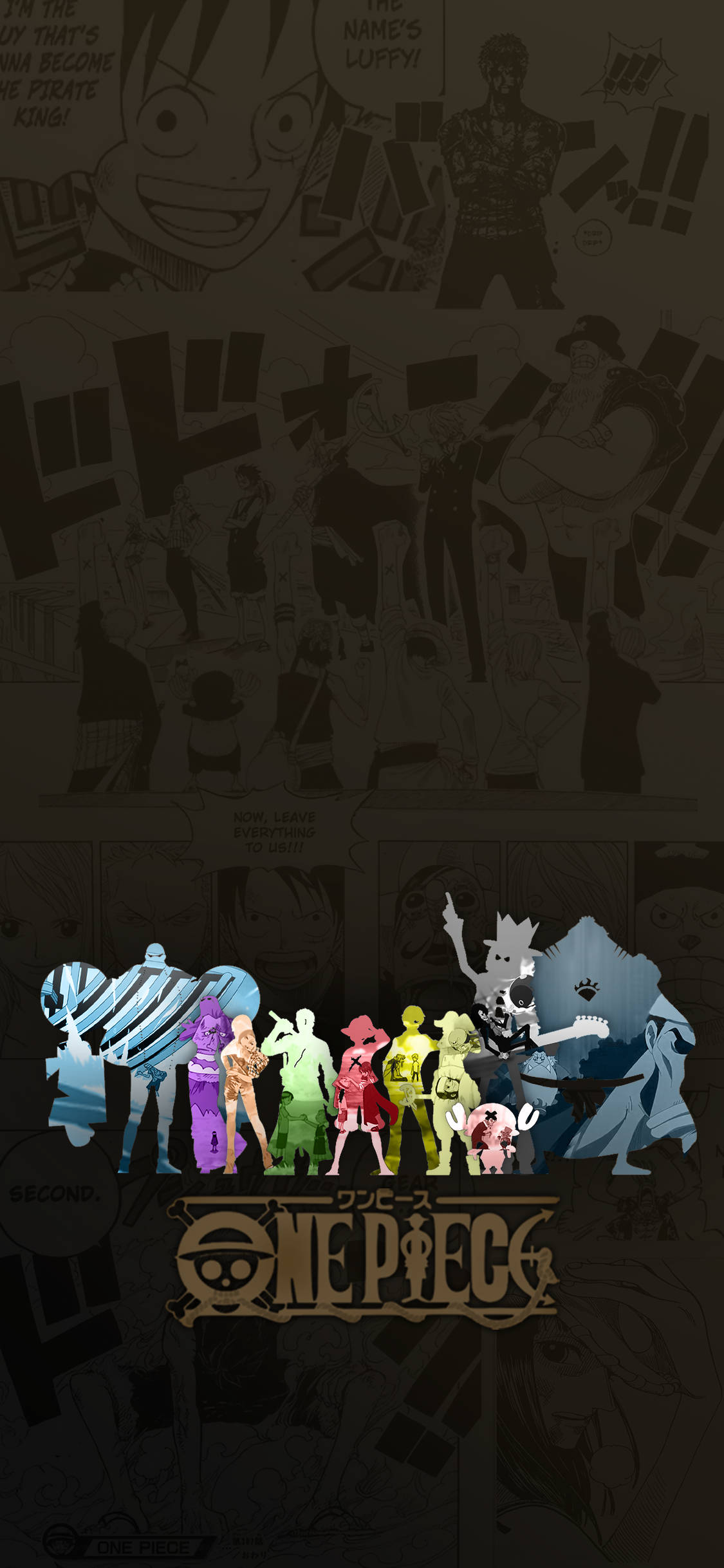 Bango la Rangi la One Piece la iPhone Picha ya Ukuta