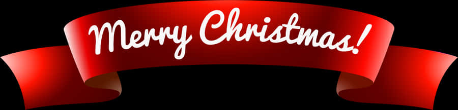 Bango la Ribboni la Krismasi Njema Picha ya Ukuta