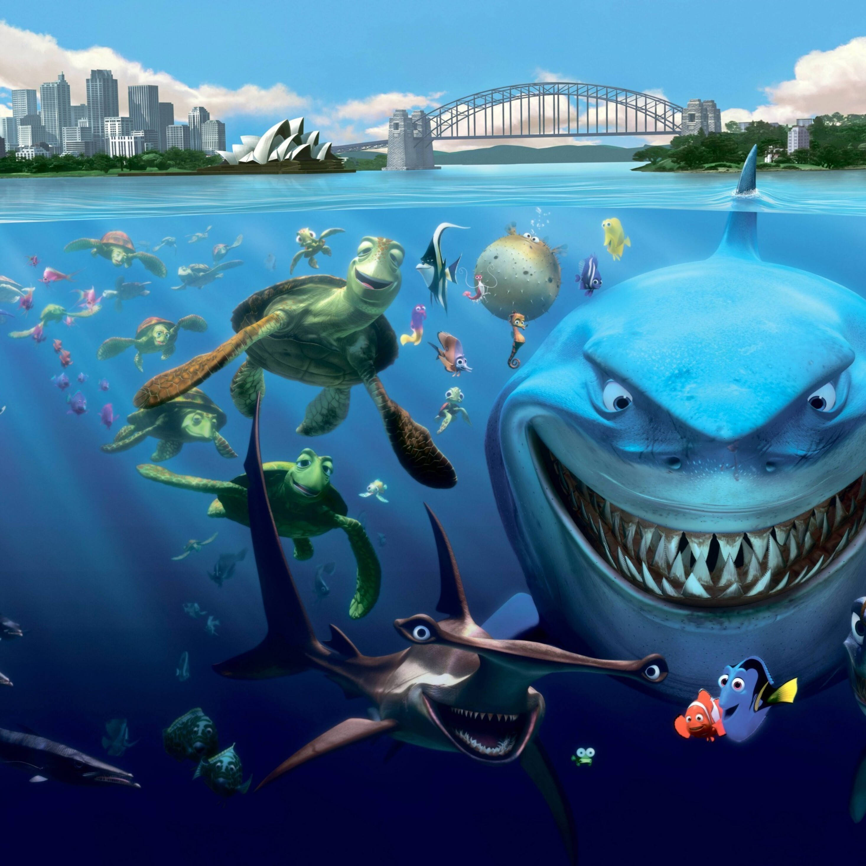 Bango la Samaki Wazuri la Nemo na Dory Picha ya Ukuta