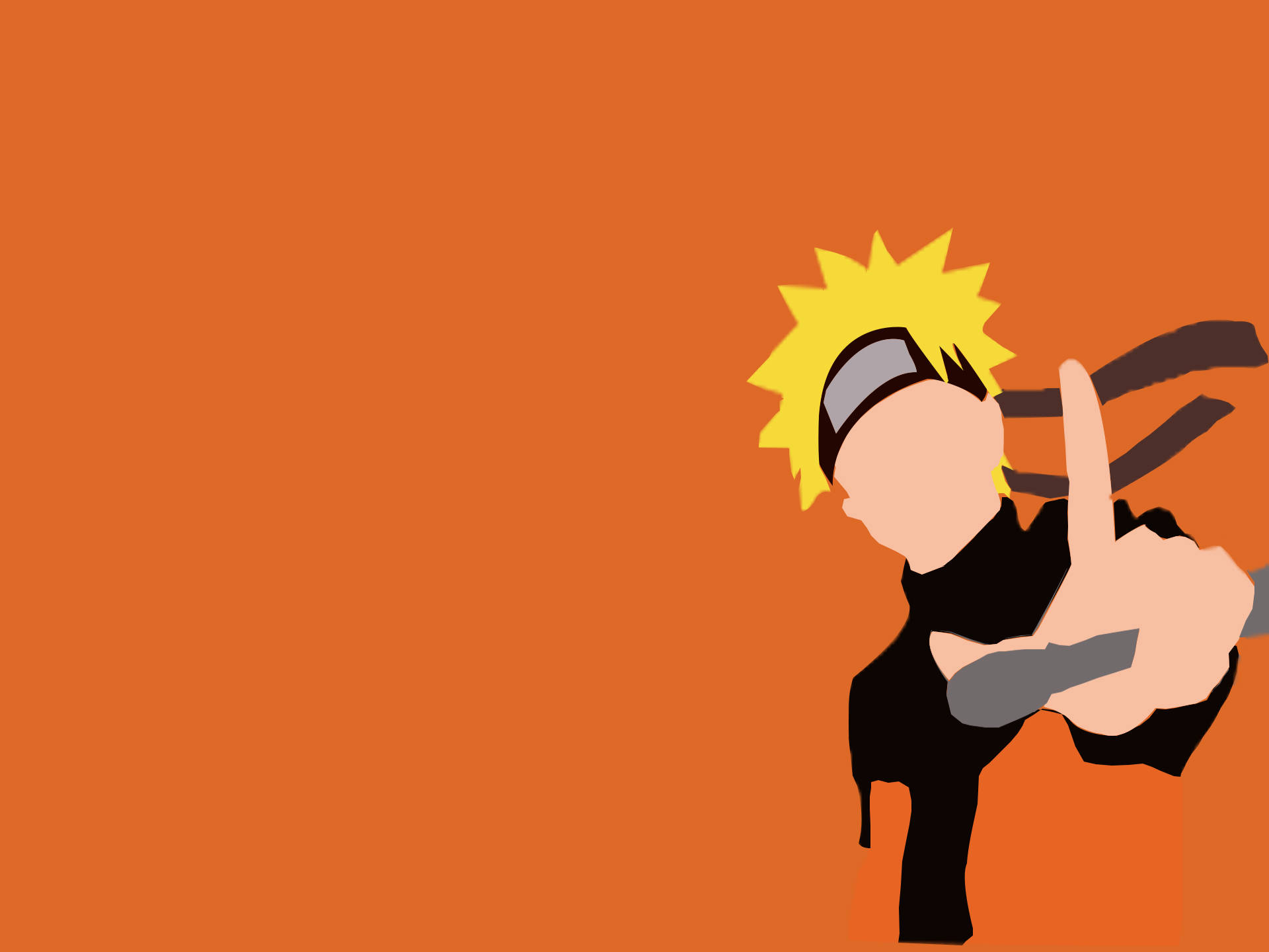 Bango la Sanaa ya Dijiti ya Naruto Picha ya Ukuta