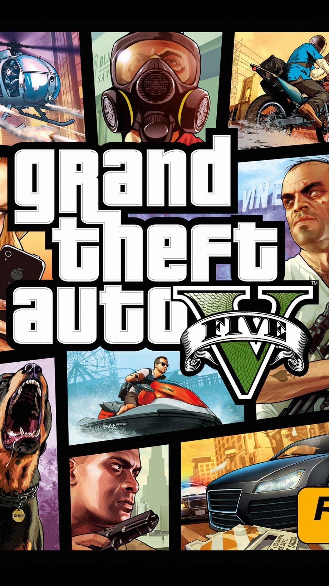 Bango la Simu Mchanganyiko wa Gta 5 Picha ya Ukuta