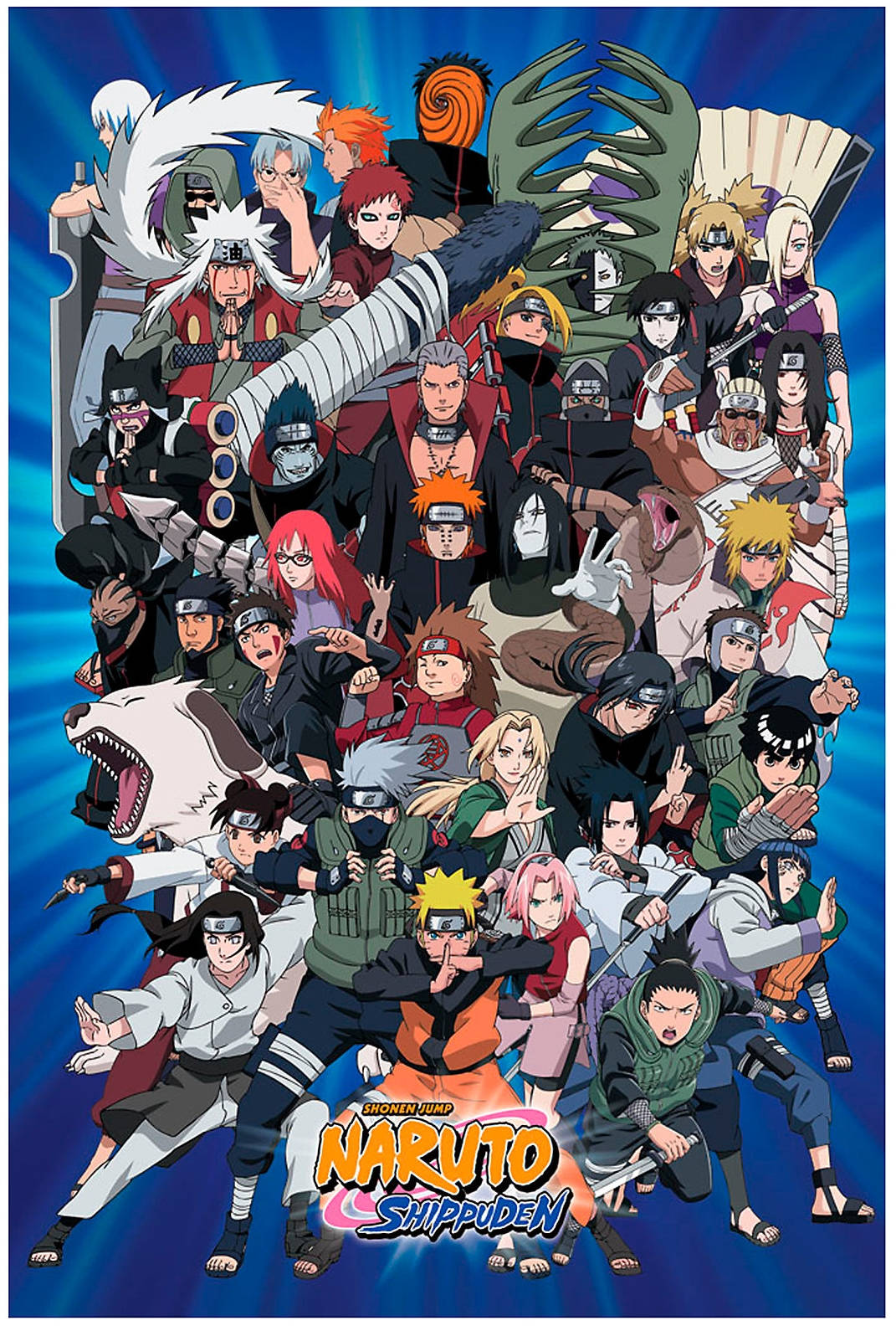 Bango la Wahusika wa Naruto Shippuden Picha ya Ukuta
