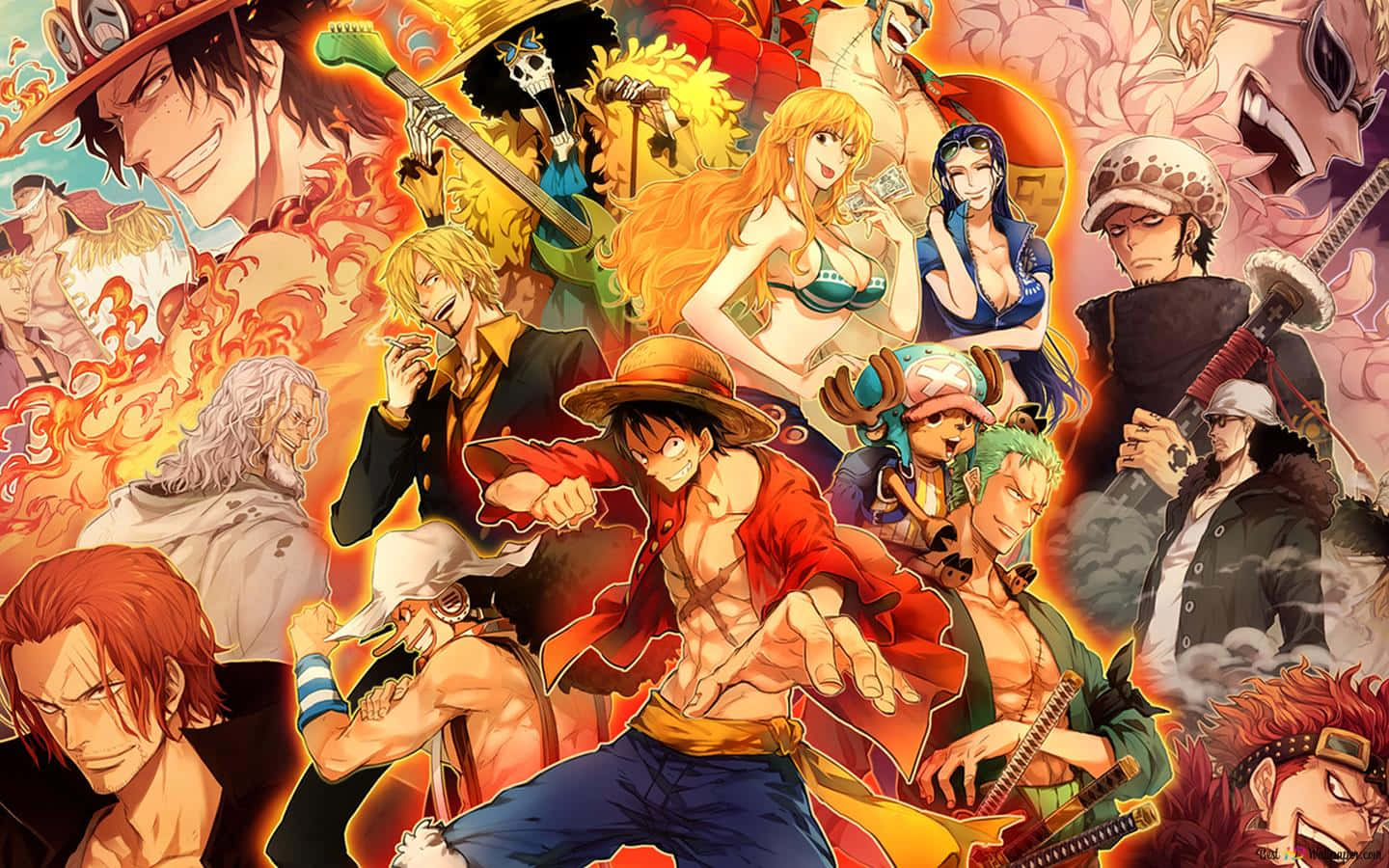 Bango Nzuri la Anime One Piece Picha ya Ukuta