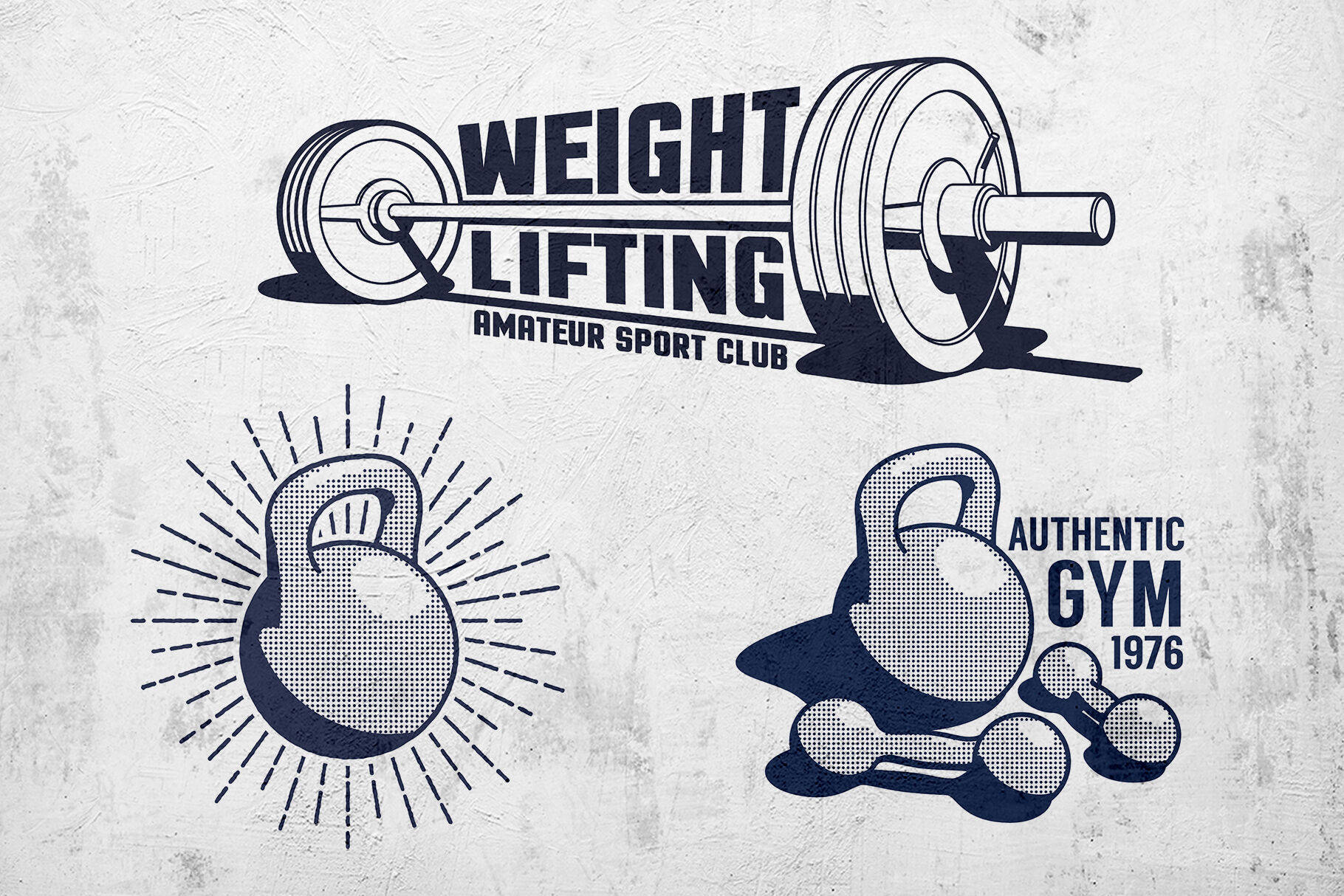 Barbell Weightlifting Art Picha ya Ukuta