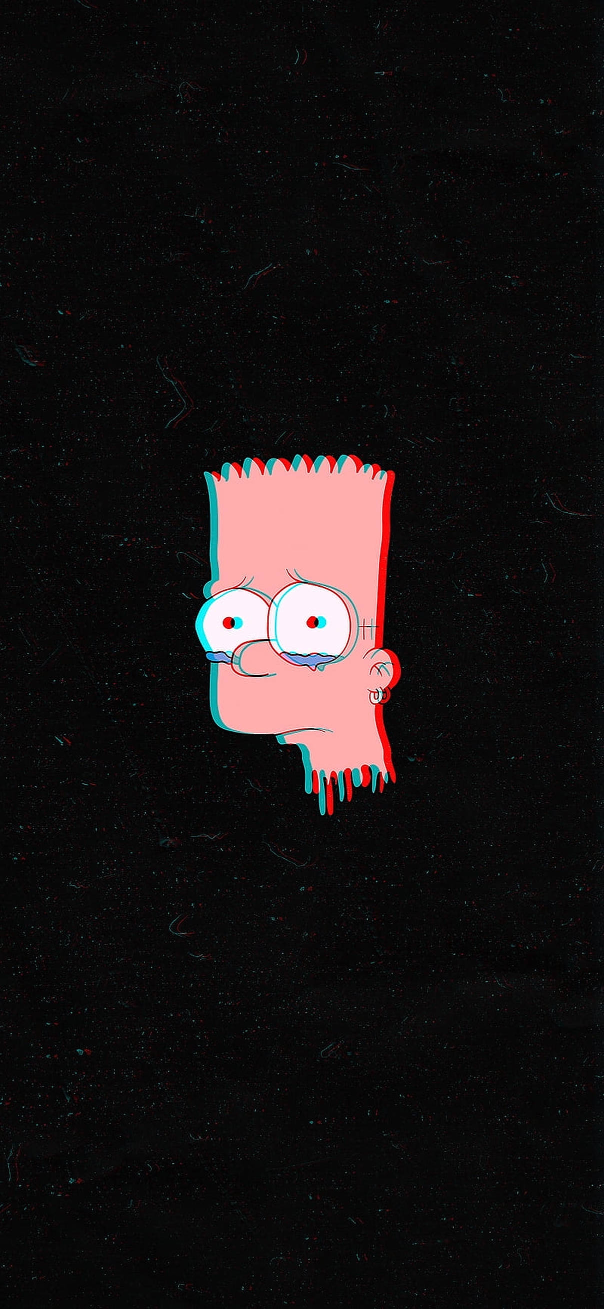 Bart Simpsons Kichwa cha Pinki cha Mzaha Picha ya Ukuta