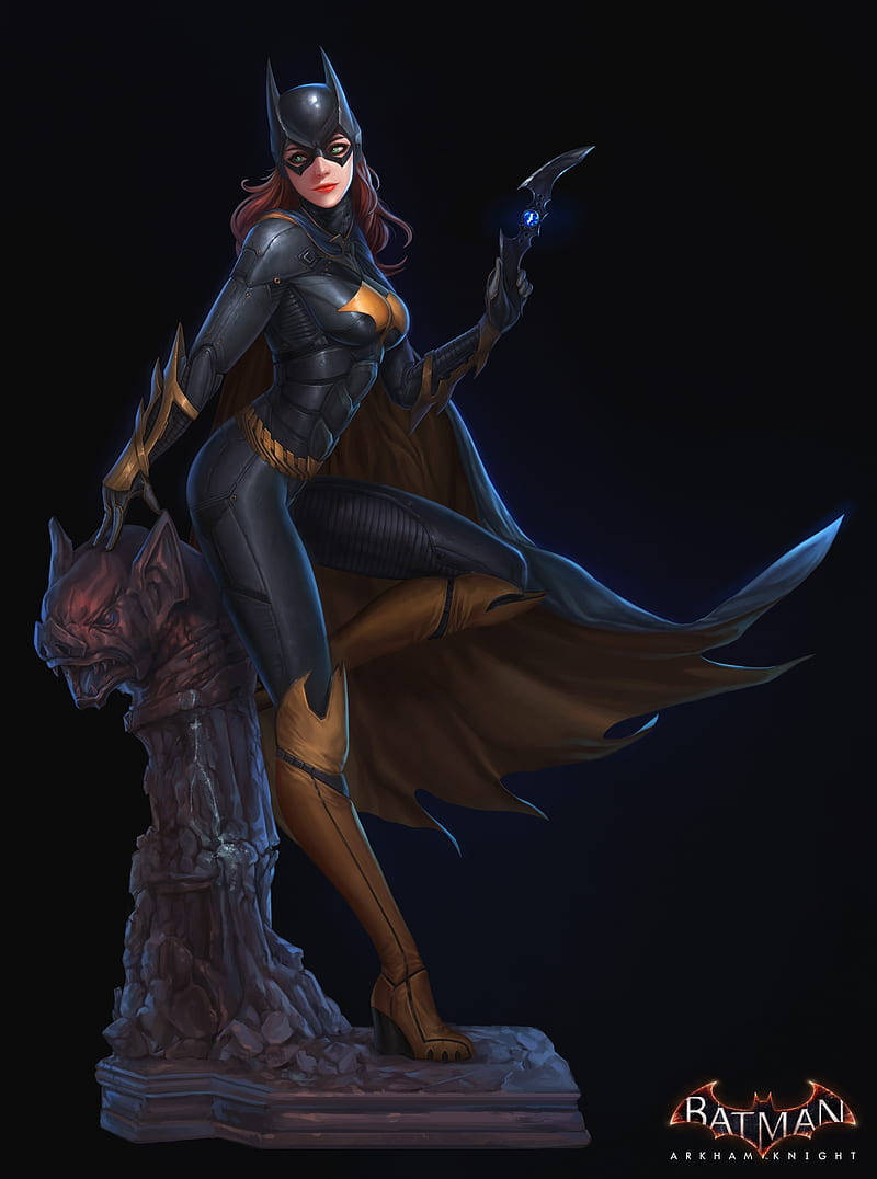 Batgirl Poster Kutoka Batman Arkham Knight iPhone Picha ya Ukuta