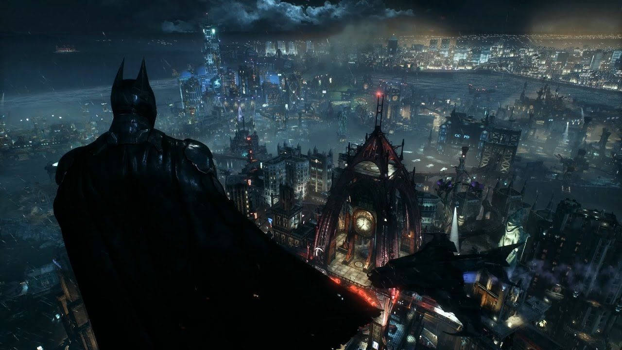 Batman Akiangalia Gotham Picha ya Ukuta