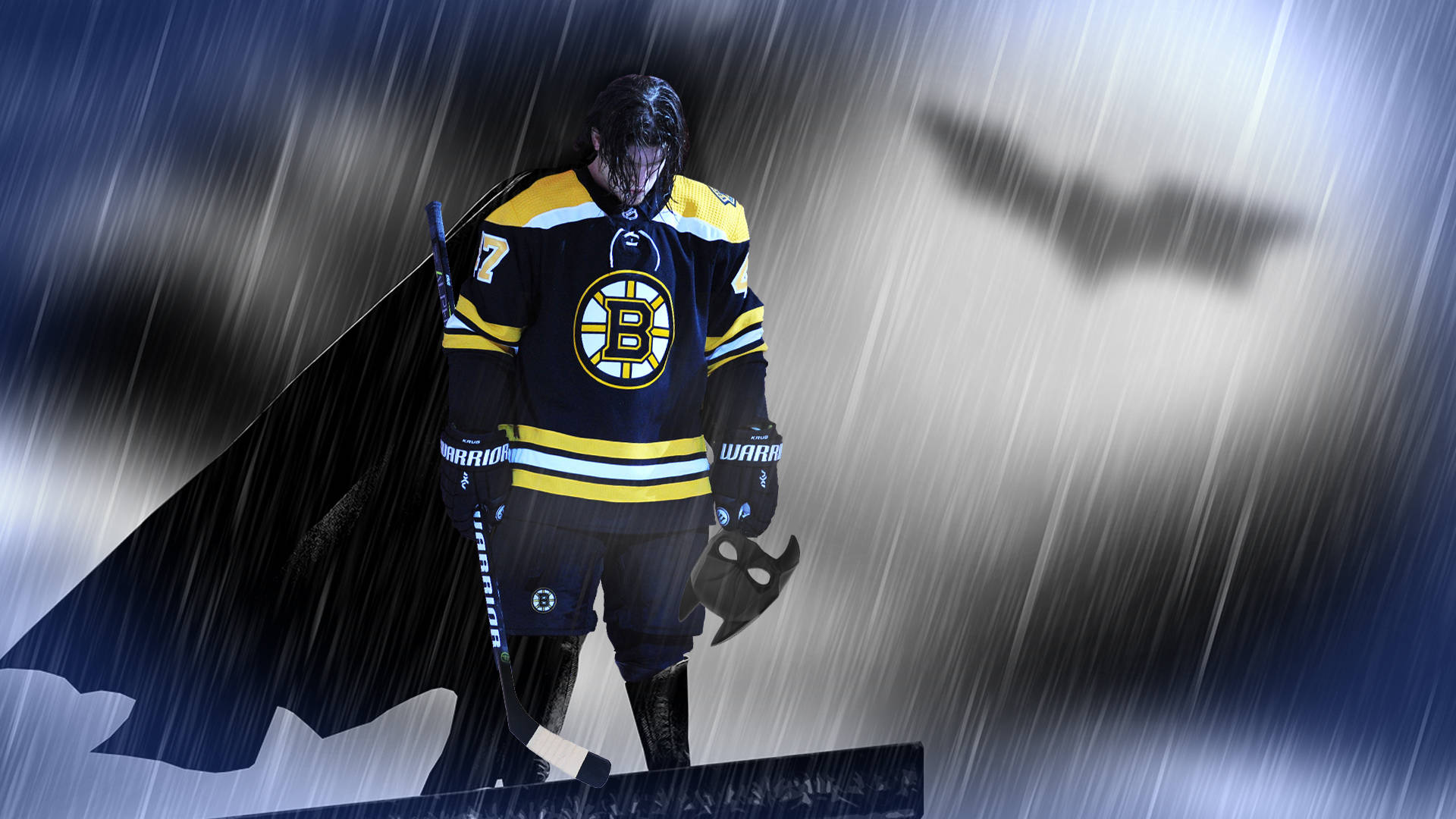 Batman Amevaa Mavazi ya Torey Krug ya Boston Bruins Picha ya Ukuta