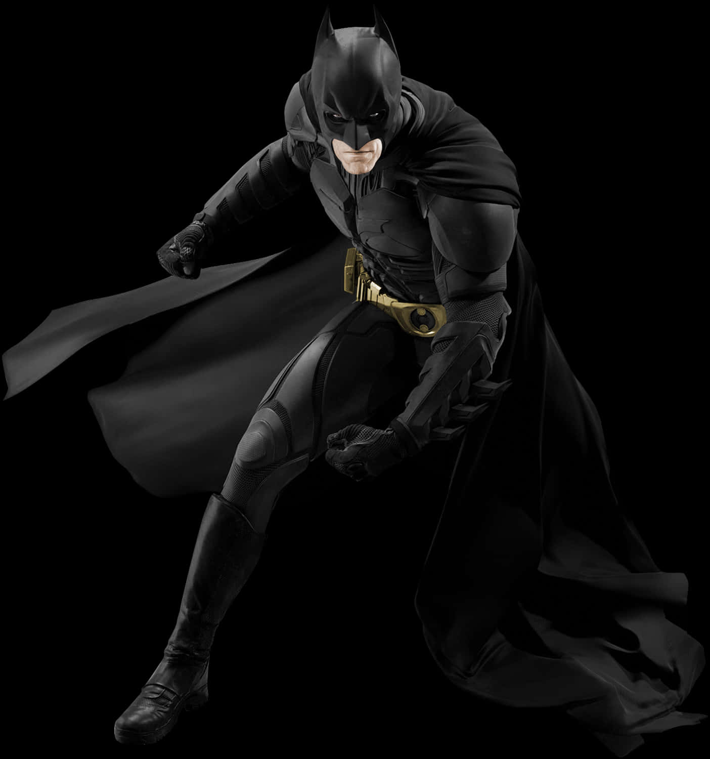 Batman katika Mwendo wa Hatua Picha ya Ukuta