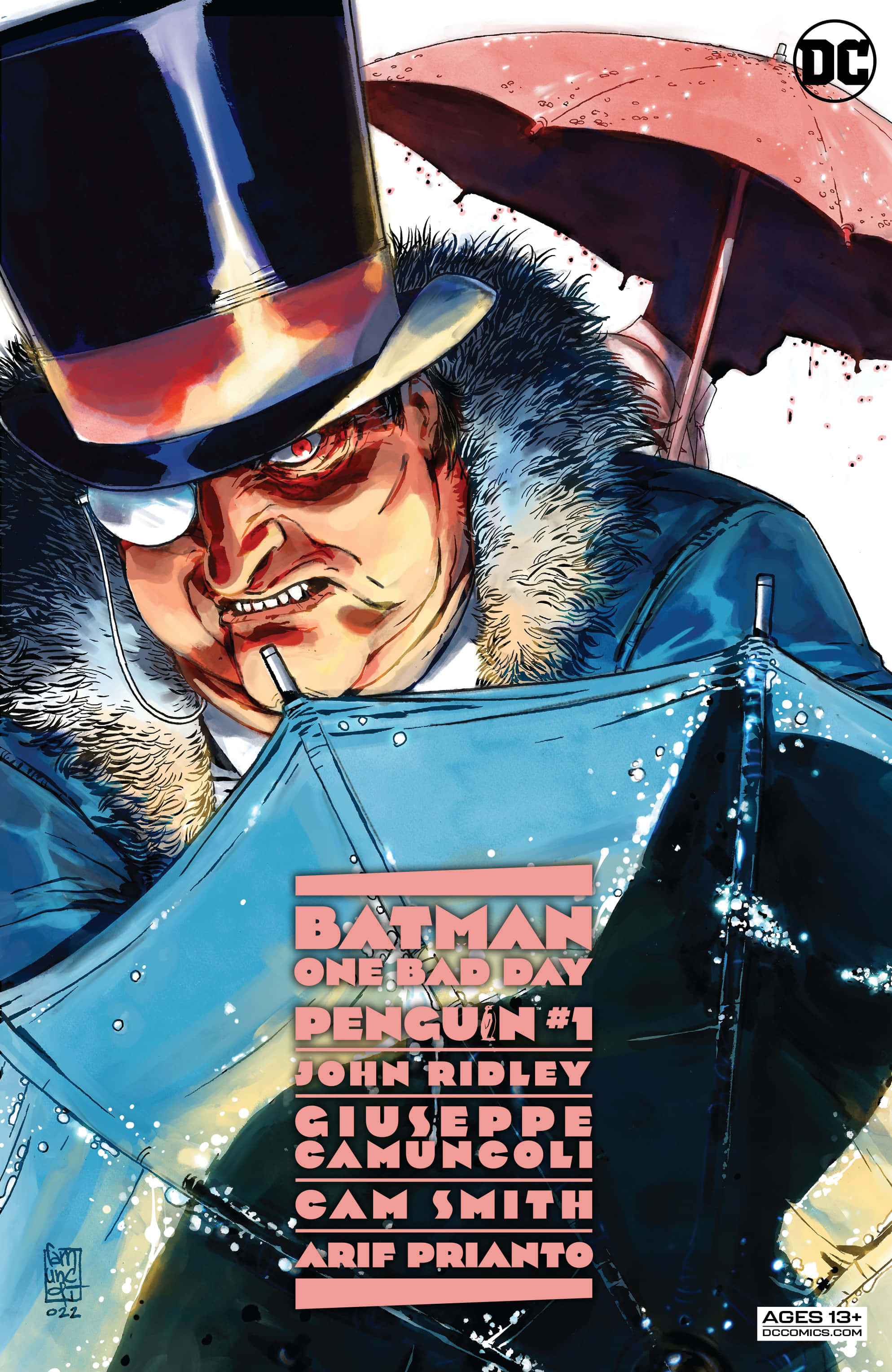 Batman na Penguin Face-Off katika Mchezo wa Giza Picha ya Ukuta