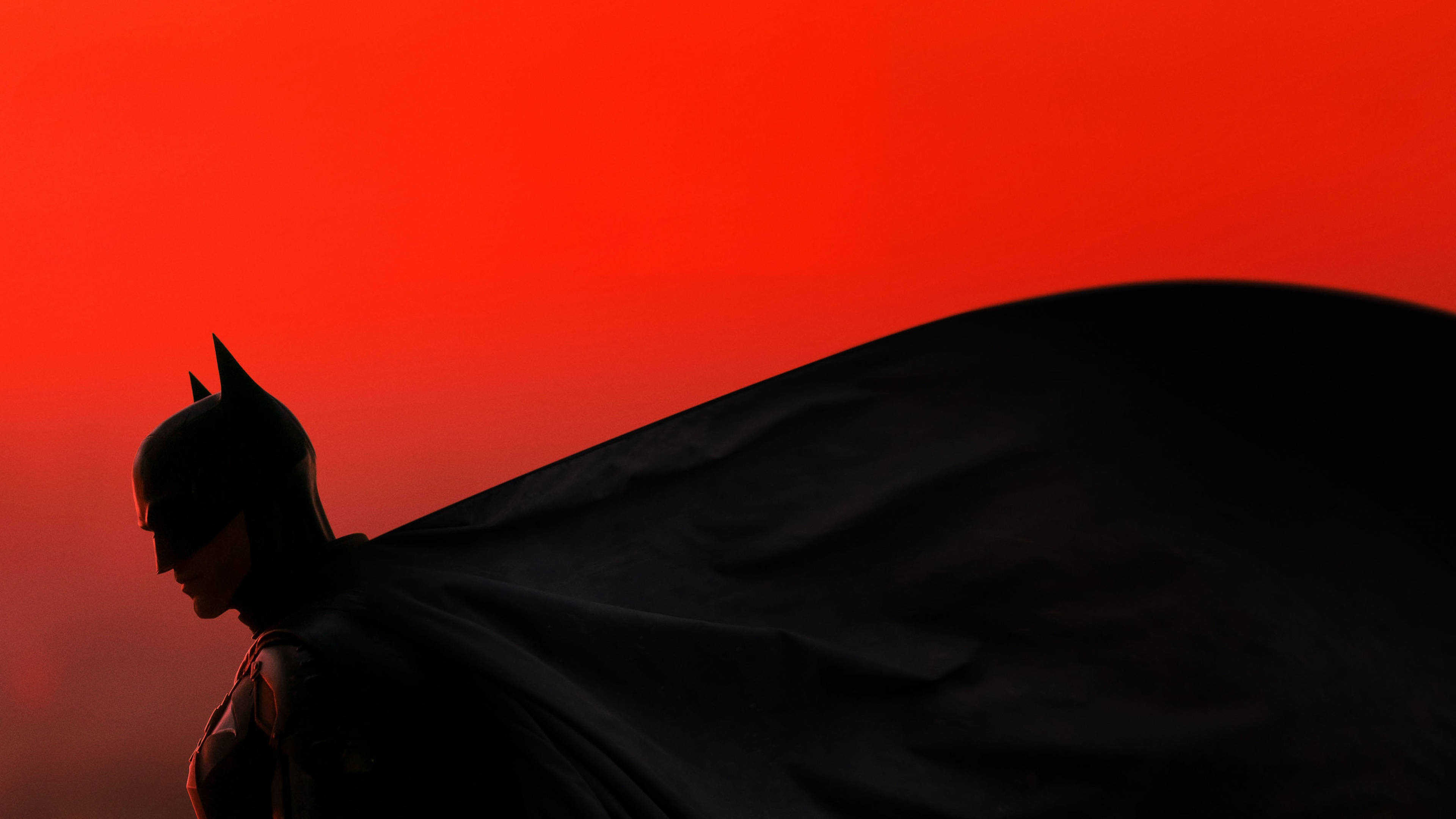 Batman Nyeusi Nyekundu 4K Picha ya Ukuta