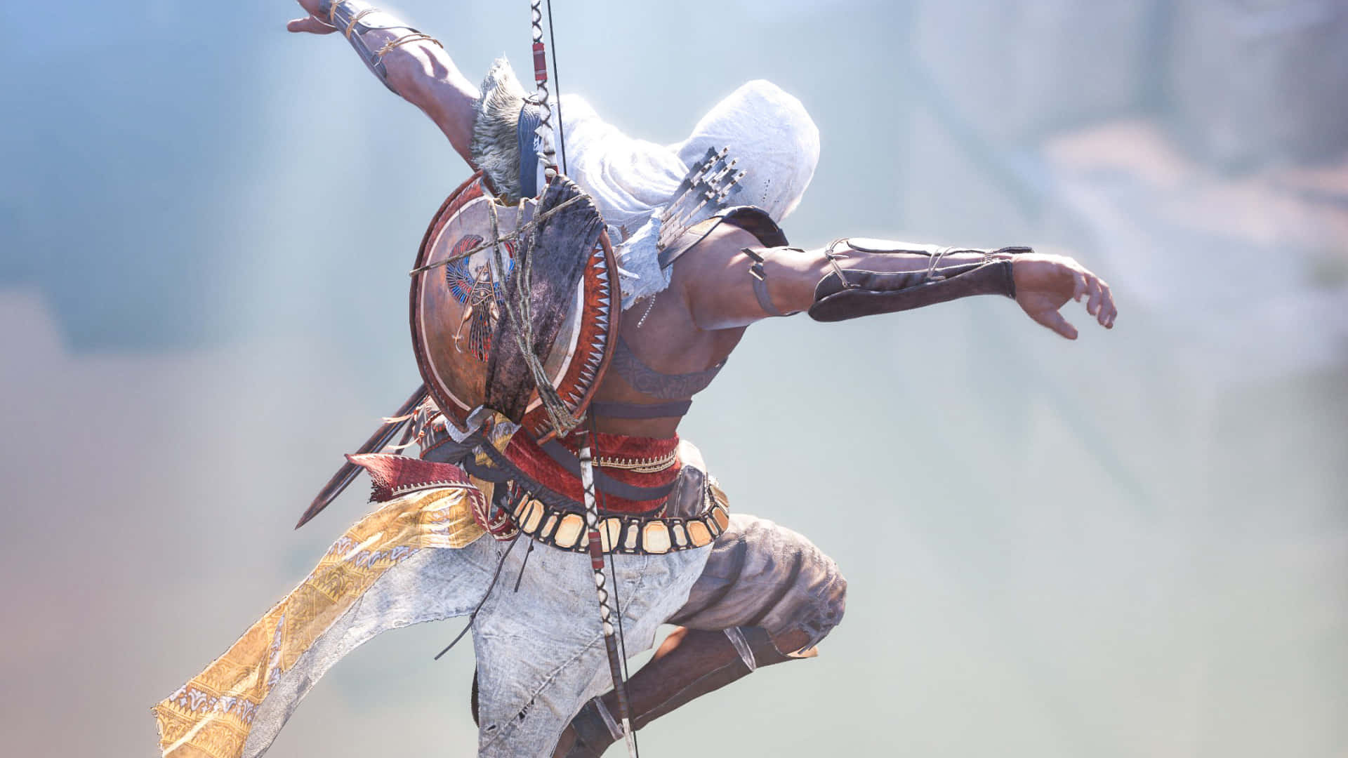 Bayek Medjay wa Mwisho 1920x1080 Assassin's Creed Origins Mandharinyuma Picha ya Ukuta