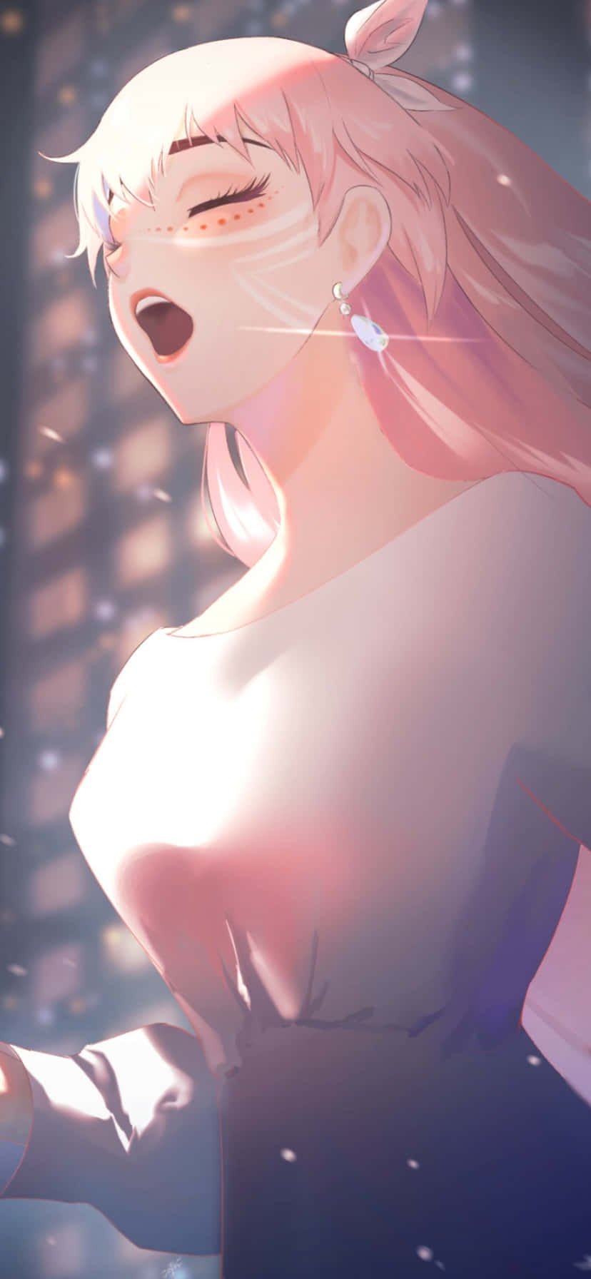 Beautiful Belle Singing Anime Picha ya Ukuta
