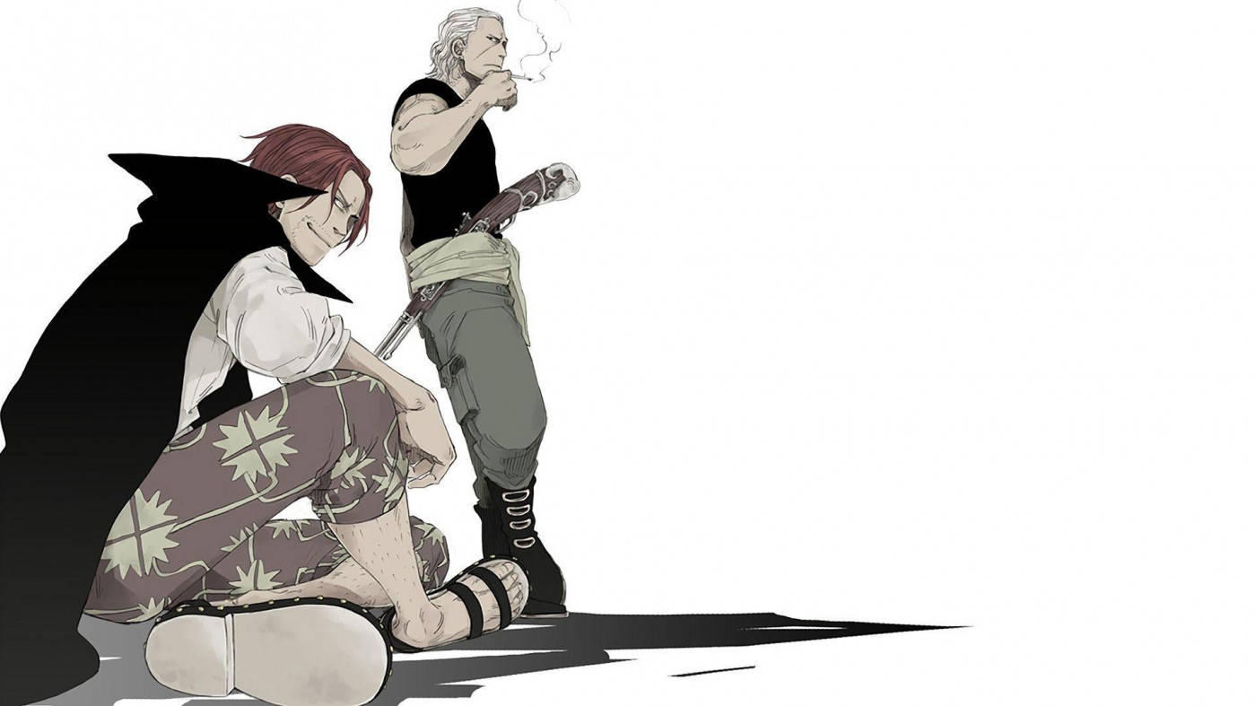 Beckman na Shanks One Piece Wakipumzika Picha ya Ukuta