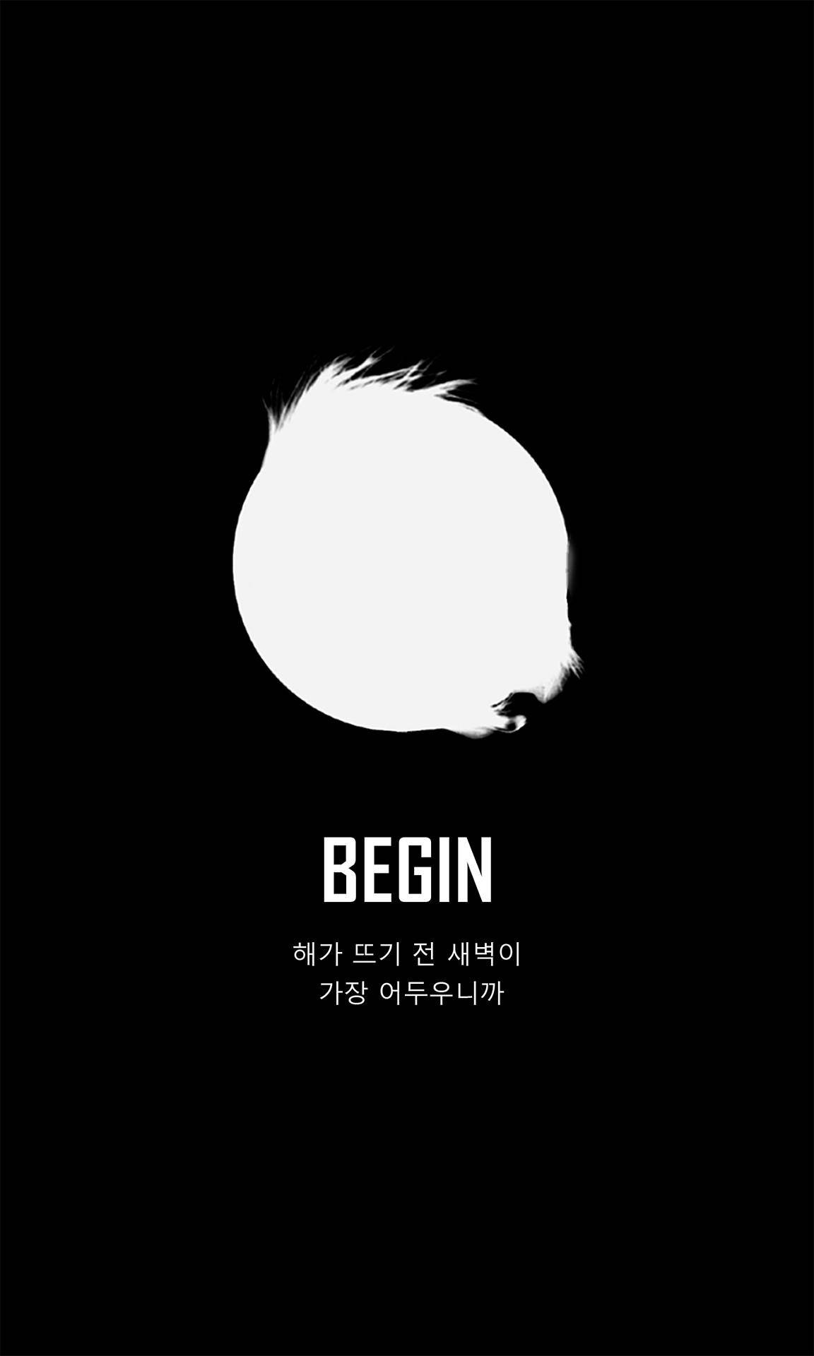 Begin BTS Nyeusi Aesthetic Picha ya Ukuta