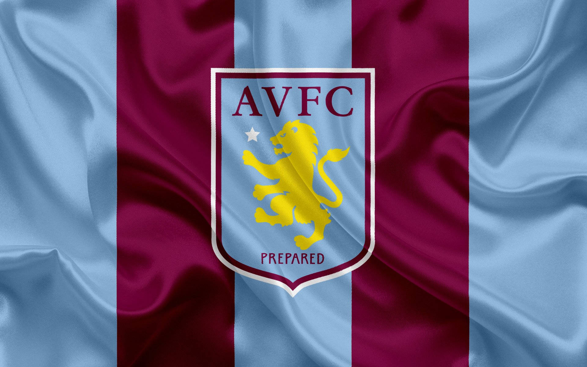 Bendera ya Aston Villa FC Iliyokunjamana Picha ya Ukuta