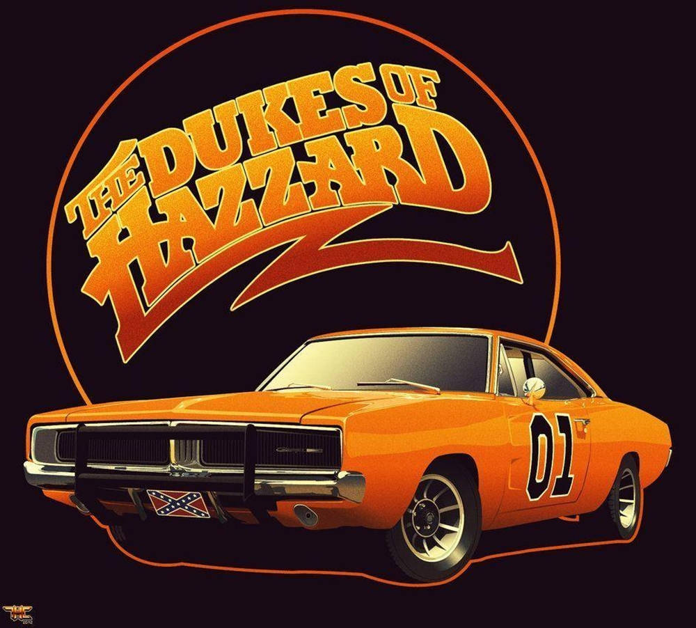 Bendera ya Dukes Of Hazzard Picha ya Ukuta