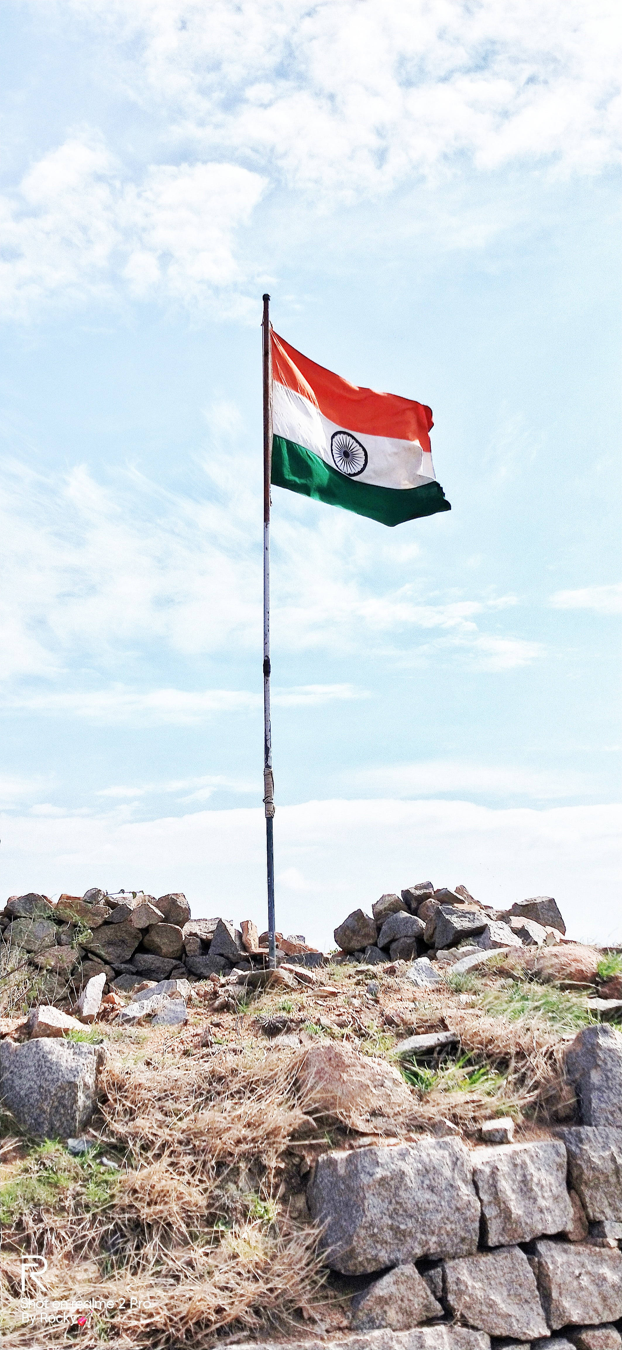 Bendera ya India ya Kuvutia kwa Simu Picha ya Ukuta
