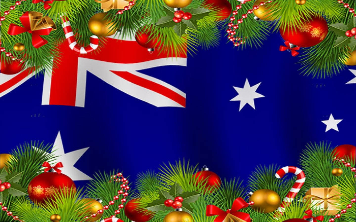 Bendera ya Krismasi ya Australia Picha ya Ukuta