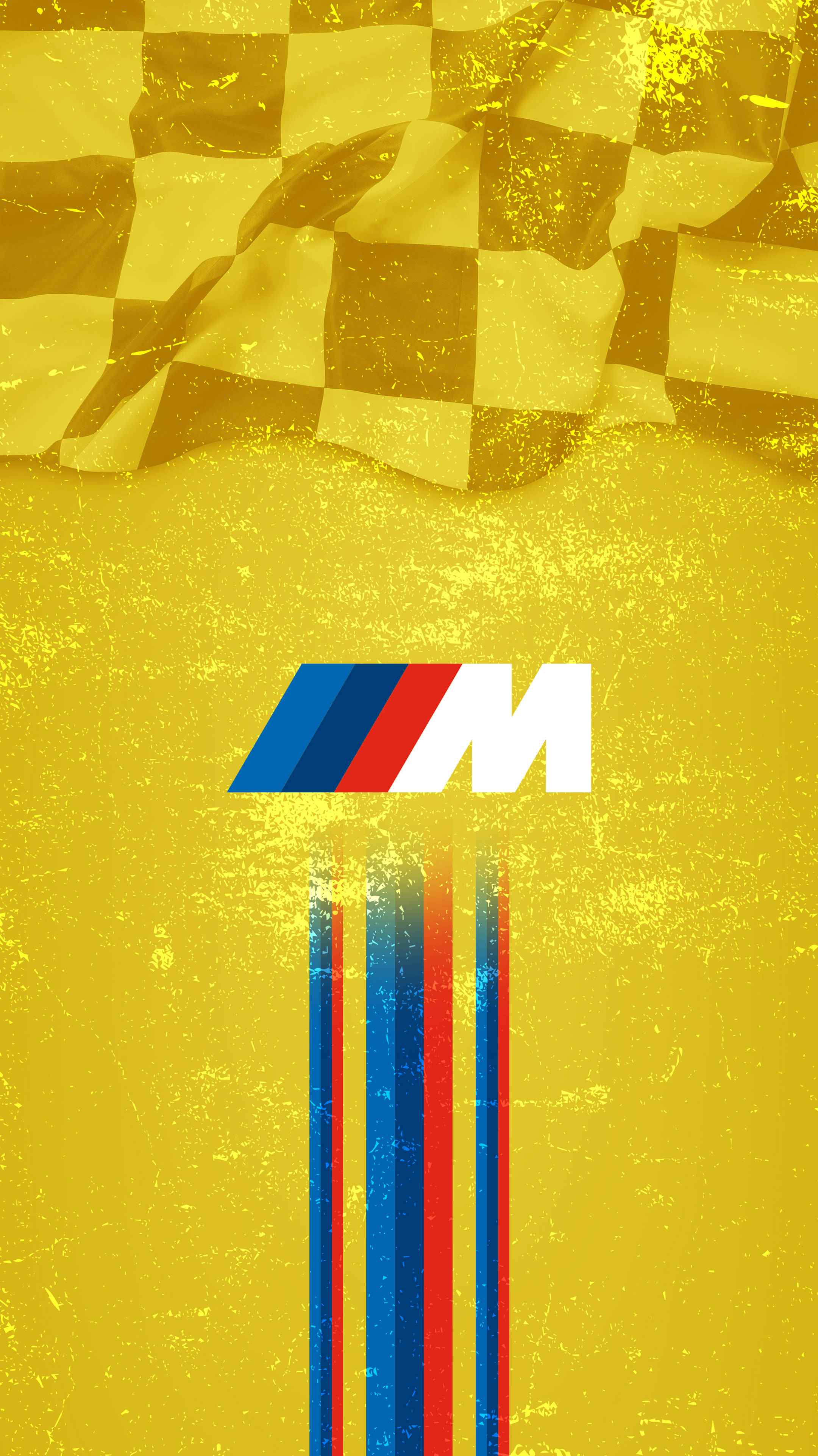 Bendera ya Mbio ya BMW M Logo ya Rangi ya Kikundi Picha ya Ukuta