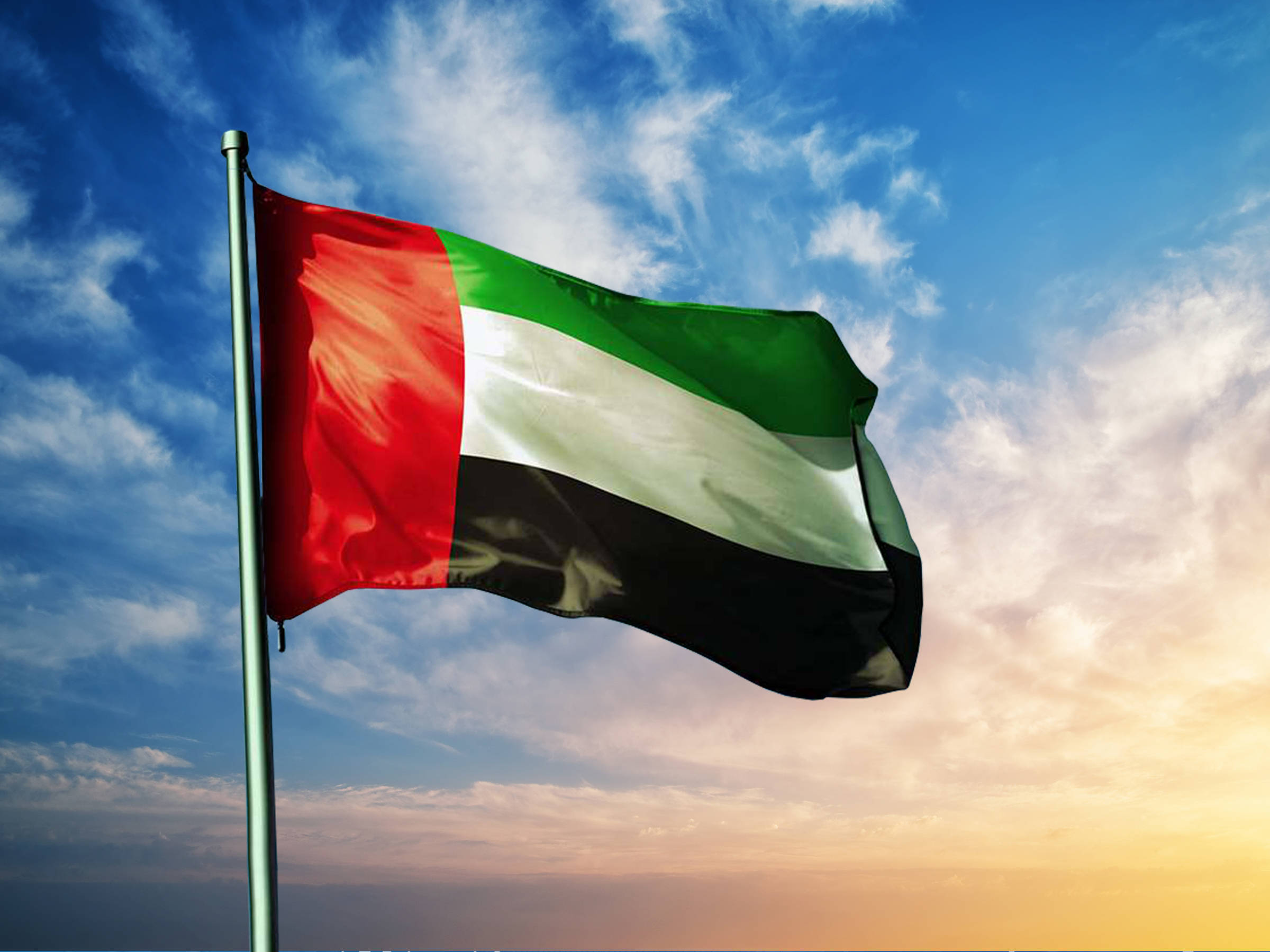 Bendera ya UAE Picha ya Ukuta