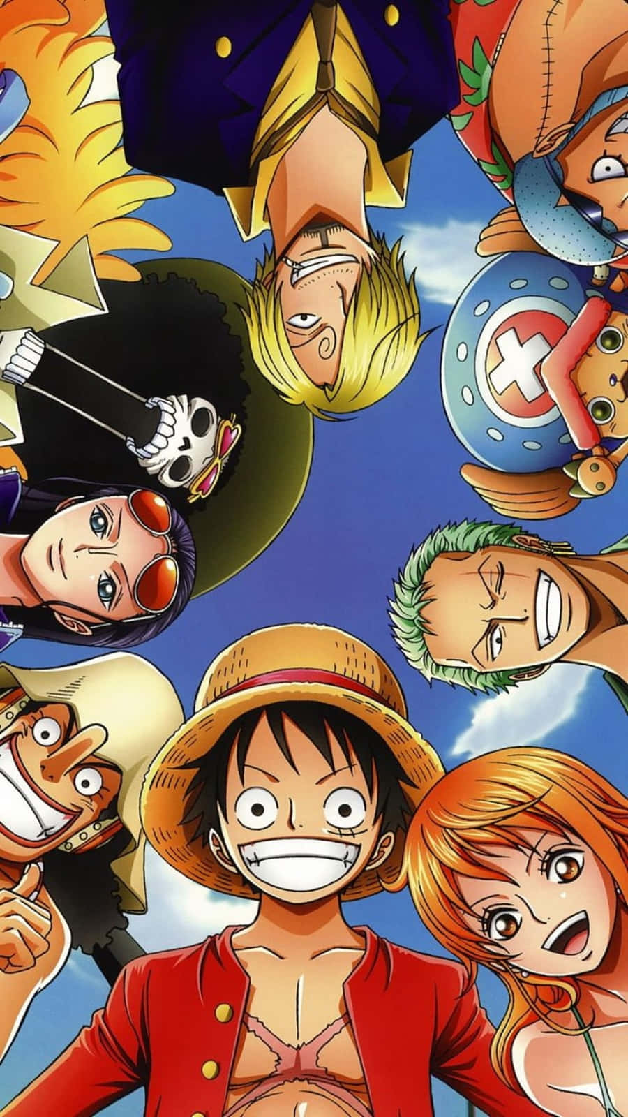 Bendera ya Wahusika wa Anime Straw Hat Pirates Picha ya Ukuta