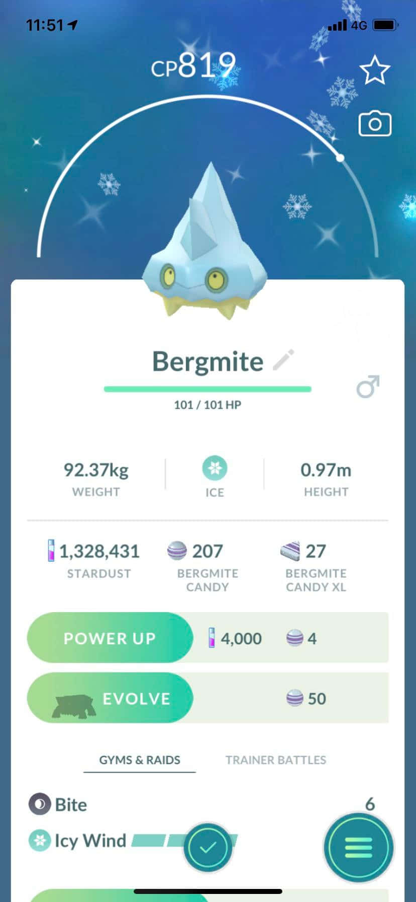 Bergmite na HP 101 Picha ya Ukuta