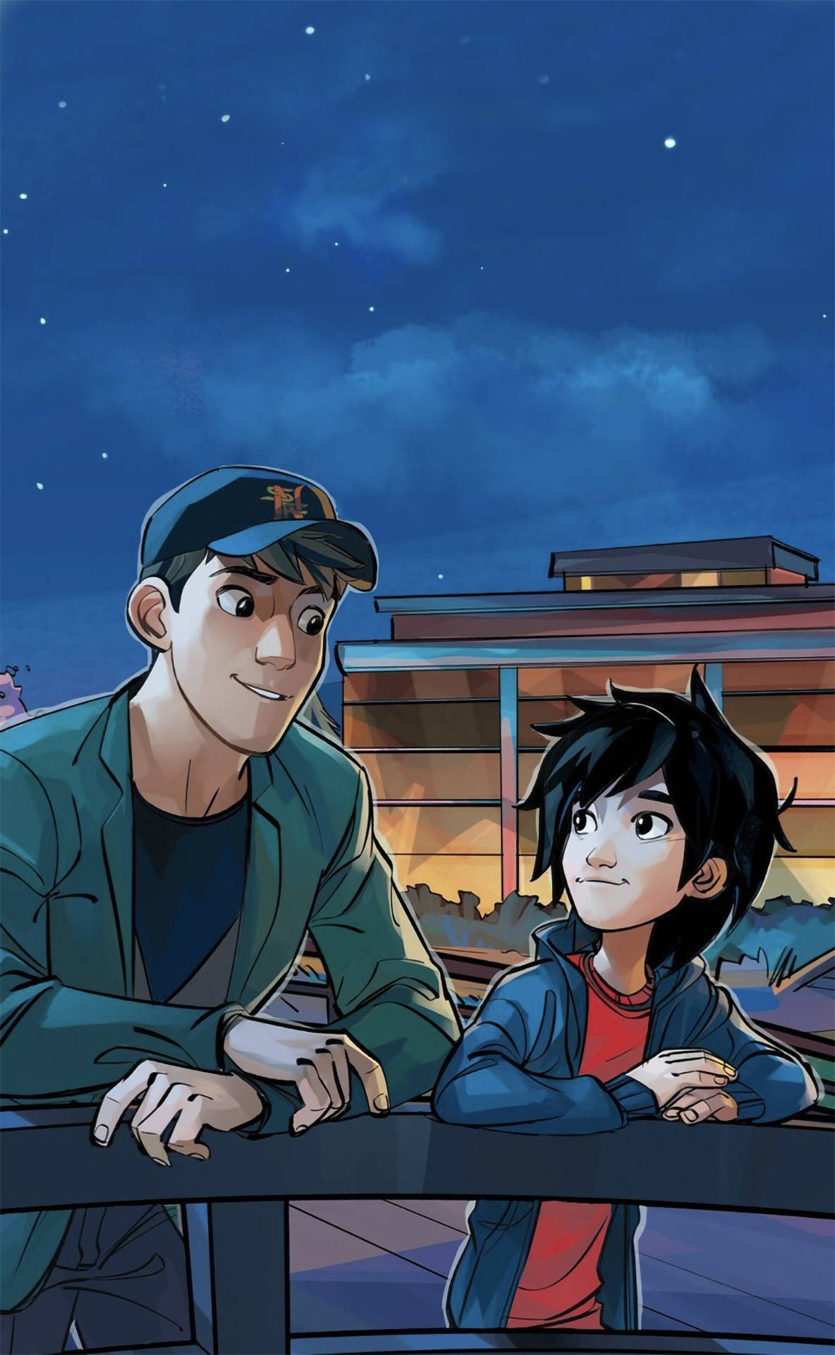 Big Hero 6 Mazungumzo ya Kiume Picha ya Ukuta