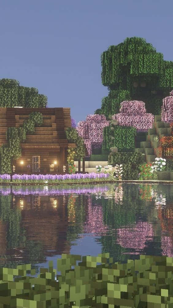 Biome ya Minecraft Kwenye Android Picha ya Ukuta