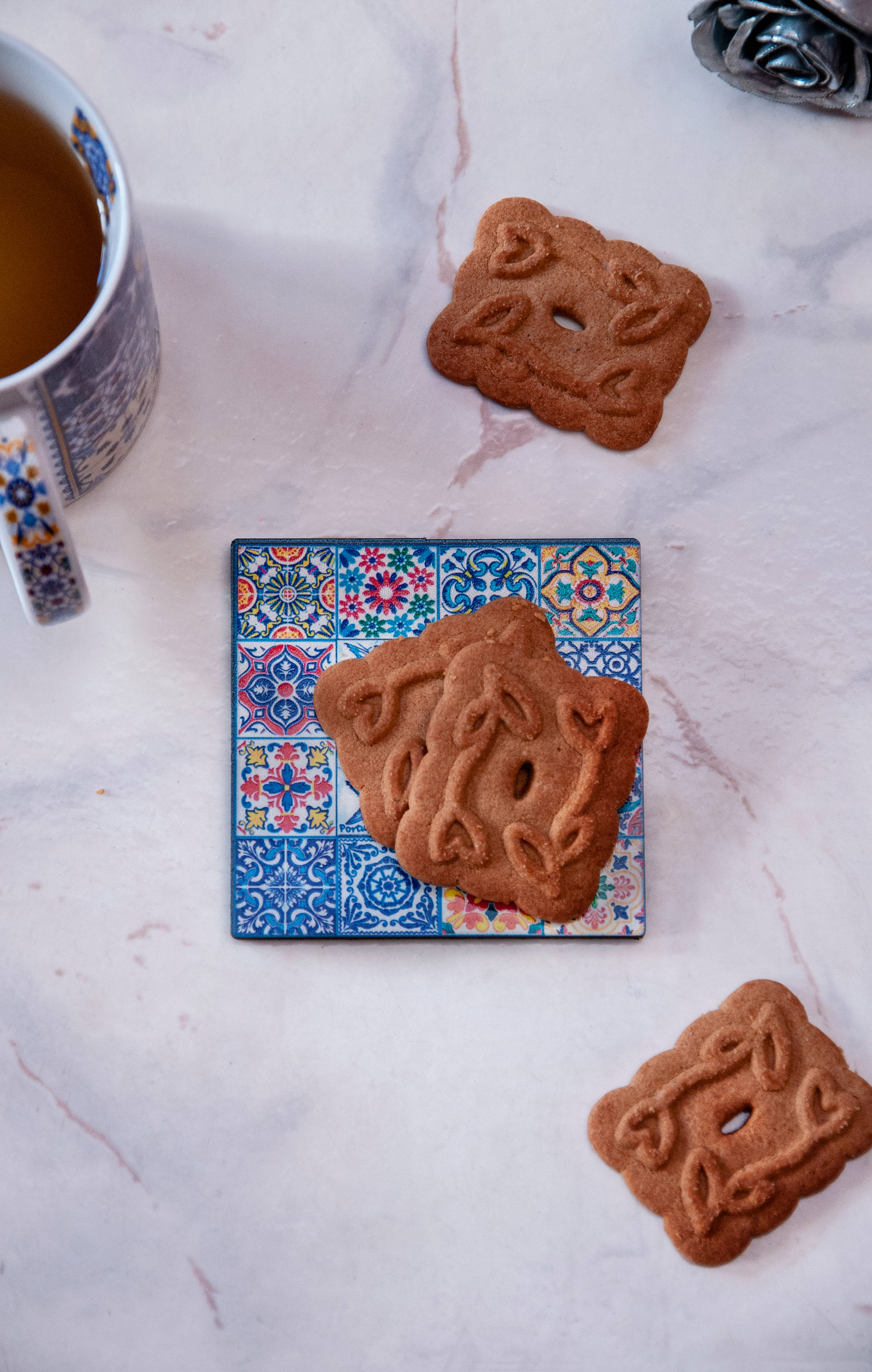 Brown Gingerbread Cookies Picha ya Ukuta