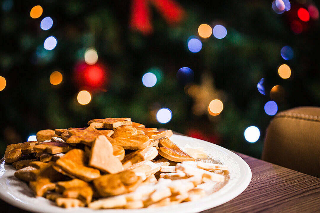 Biskuti za Krismasi za Kuwa na Mwonekano Mzuri Picha ya Ukuta